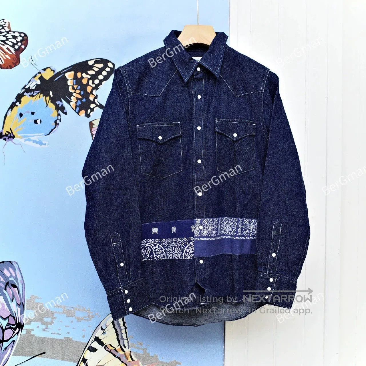 Visvim VISVIM 17AW BANDANA BORD Denim Shirt. Size US M / EU 48-50 / 2 - 1 Thumbnail