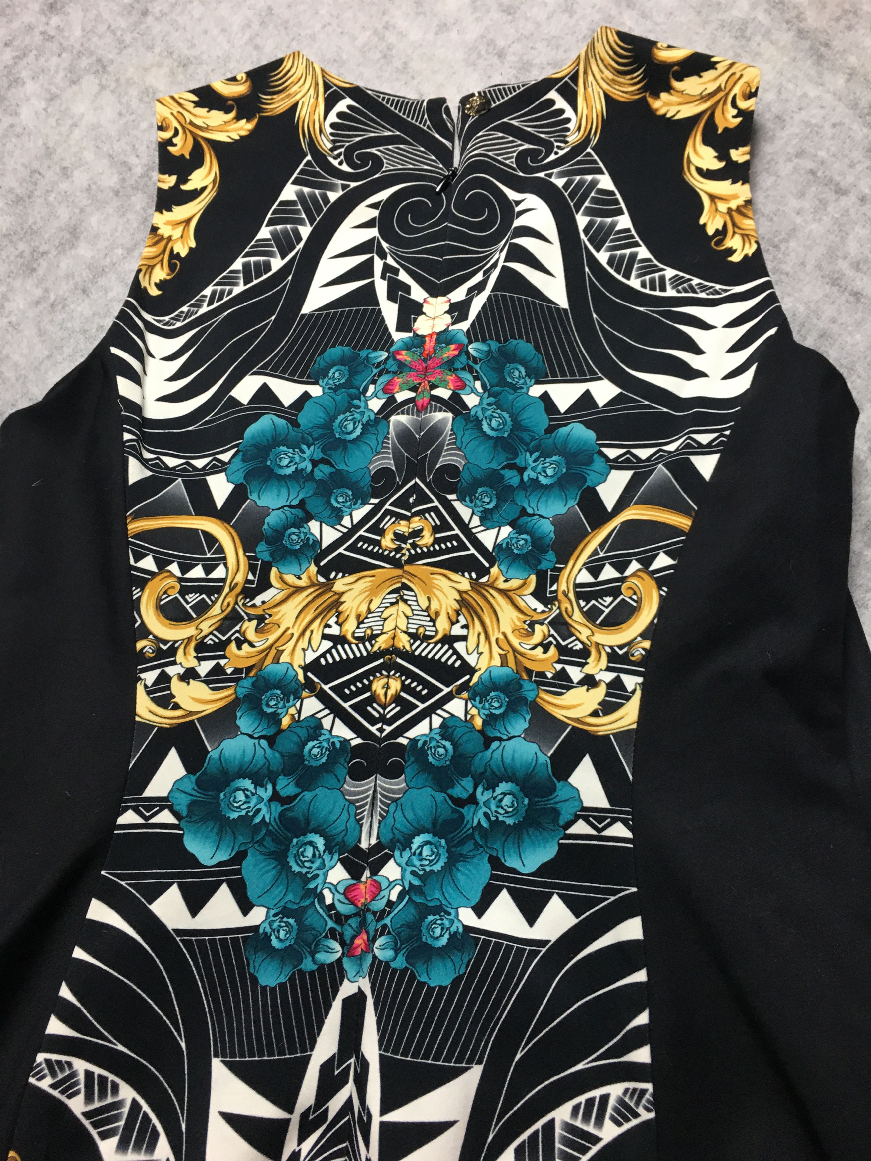 Versace Versace Collection Baroque Aztec Sleeveless Sheath Dress Size L / US 10 / IT 46 - 11 Thumbnail