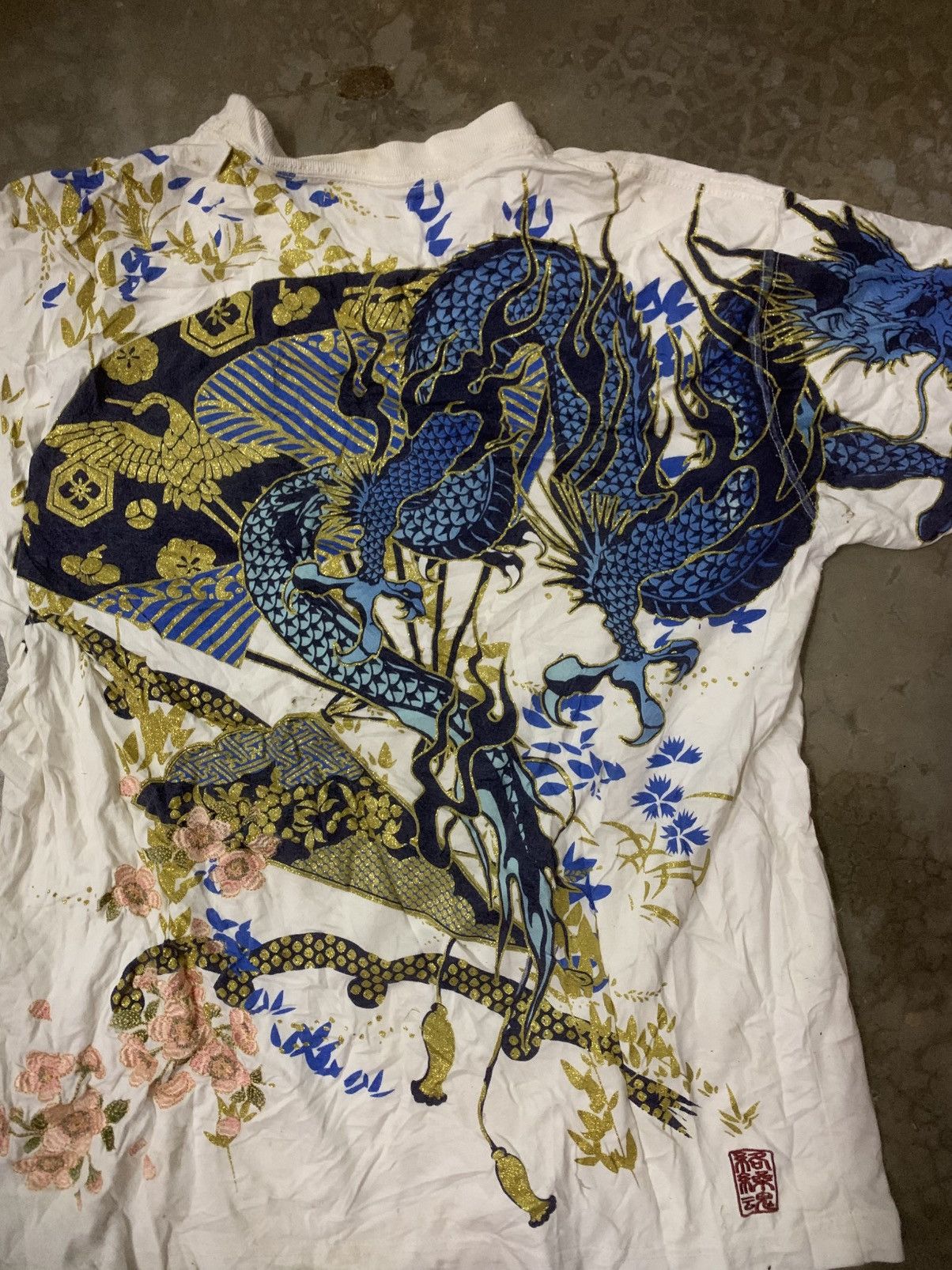 Art Comes First × Japanese Brand Nice Printed Sukajan Dragon Element Tee Size US L / EU 52-54 / 3 - 7 Thumbnail