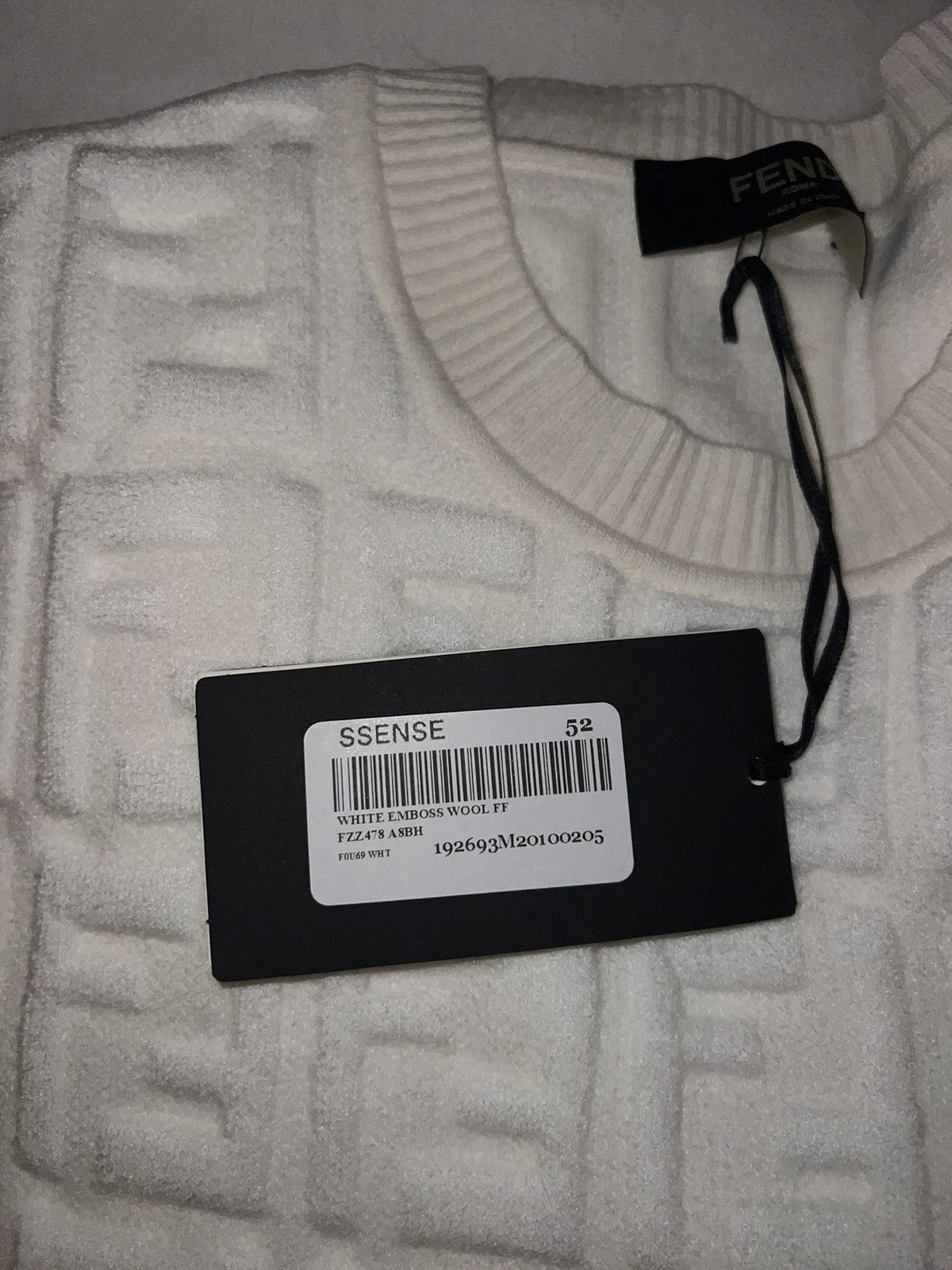 Fendi Fendi Embossed FF Logo Sweatshirt Size US L / EU 52-54 / 3 - 8 Thumbnail