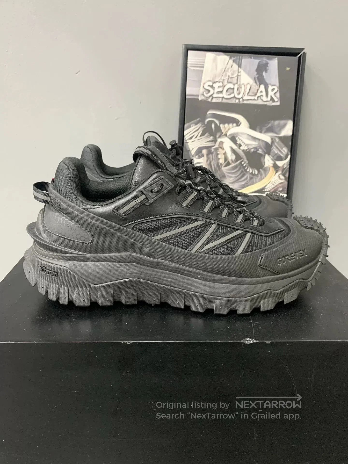 Moncler moncler black casual sports trail shoes. Size US 10 / EU 43 - 2 Thumbnail