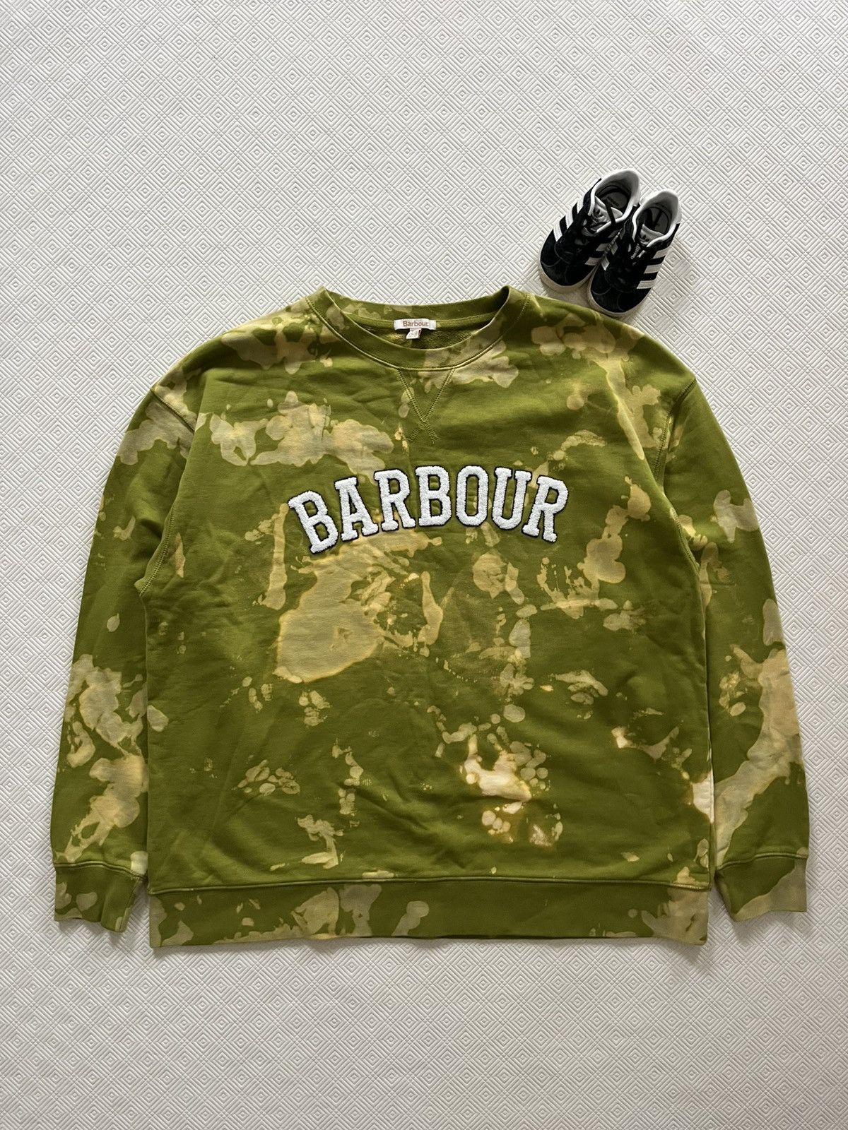 Barbour Barbour Northumberland Patch Overlayer Sweatshirt Tie-Dye Size US XL / EU 56 / 4 - 1 Thumbnail
