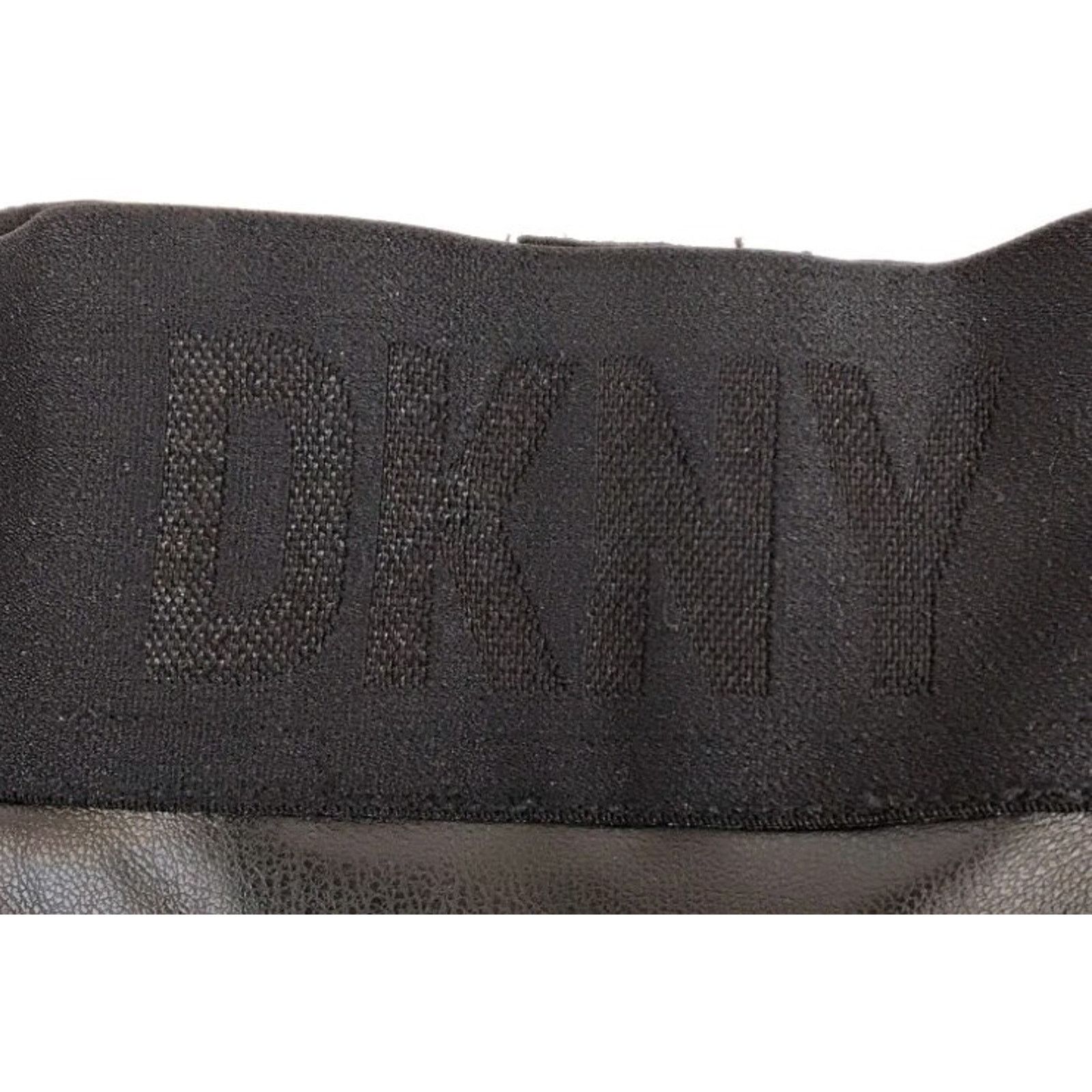 DKNY DKNY Pleather A-Line Skirt Women's M Black Pleats Midi NWT Size 32" / US 10 / IT 46 - 6 Thumbnail