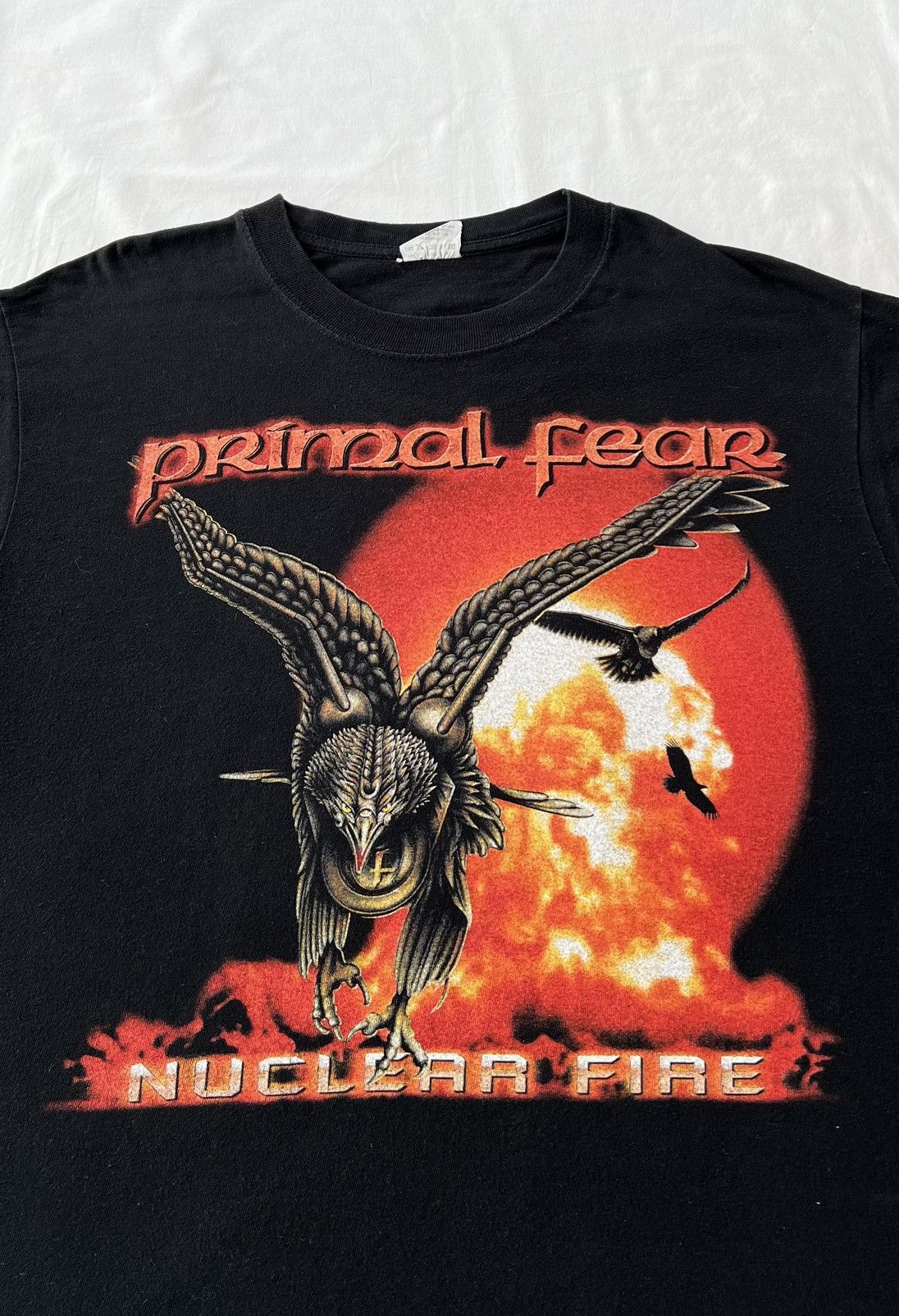 Band Tees Vintage 2001 Primal Fear Nuclear Fire Metal Band Long Sleeve Size US L / EU 52-54 / 3 - 5 Thumbnail