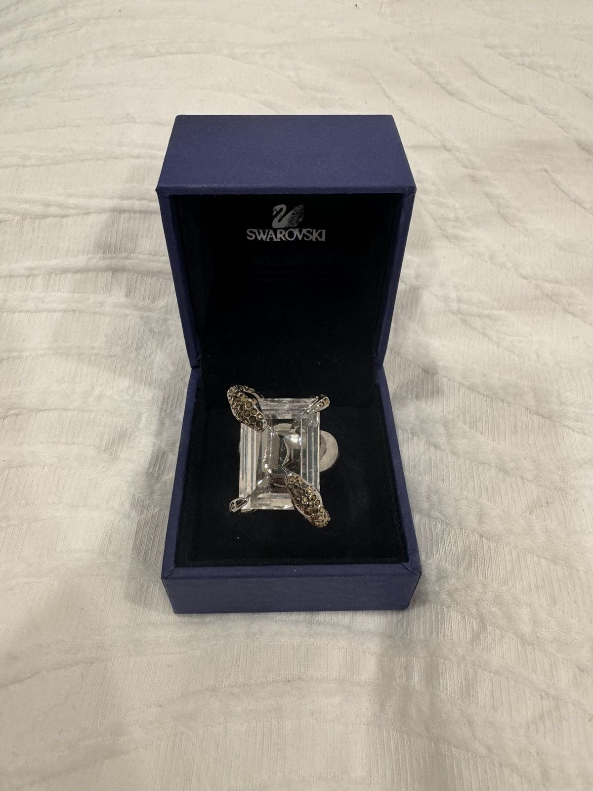 Swarovski Swarovski Silver Snake Ring Size ONE SIZE - 1 Thumbnail
