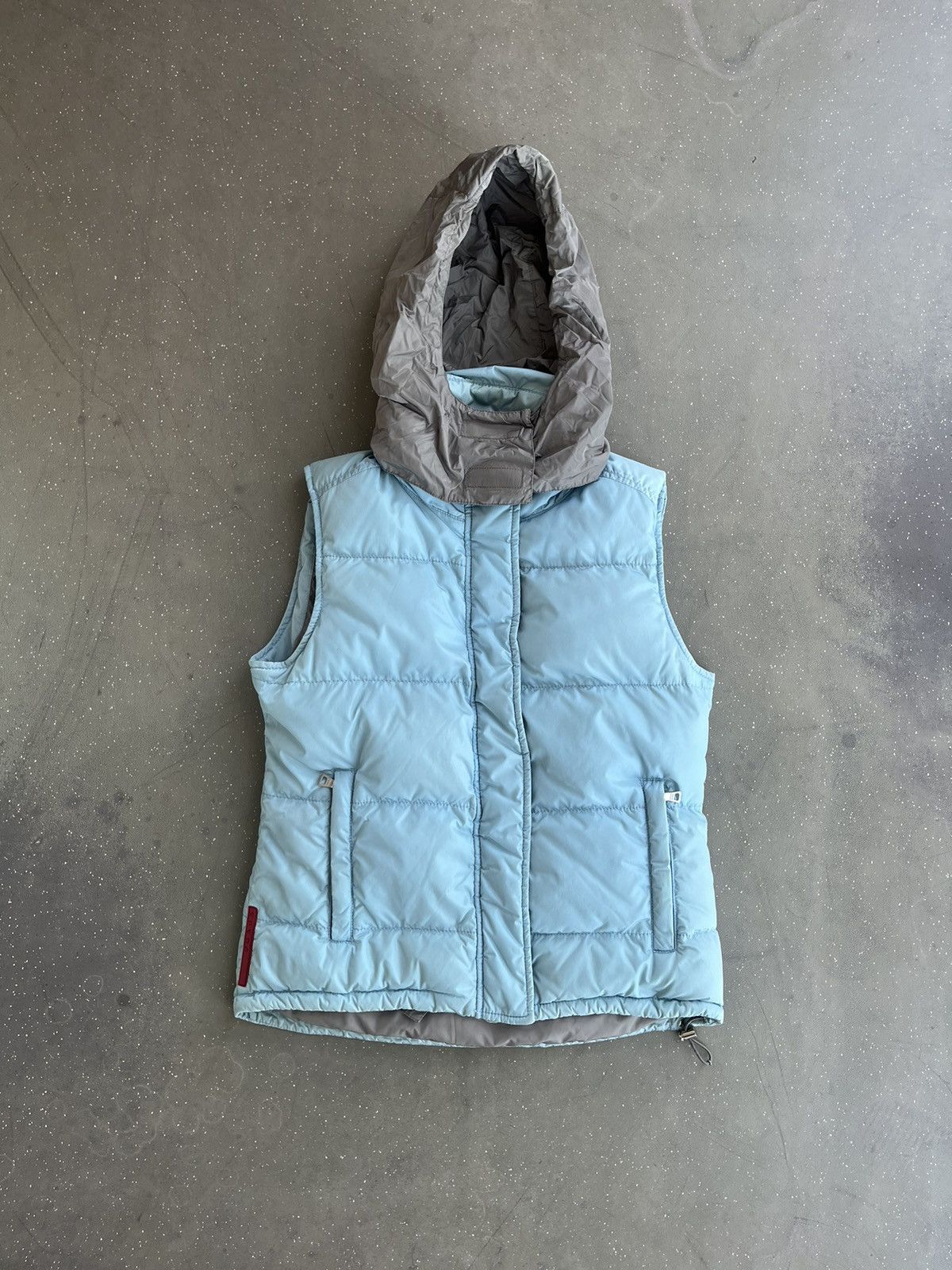 Prada Prada Blue Vest with extendible hood Size M / US 6-8 / IT 42-44 - 2 Thumbnail