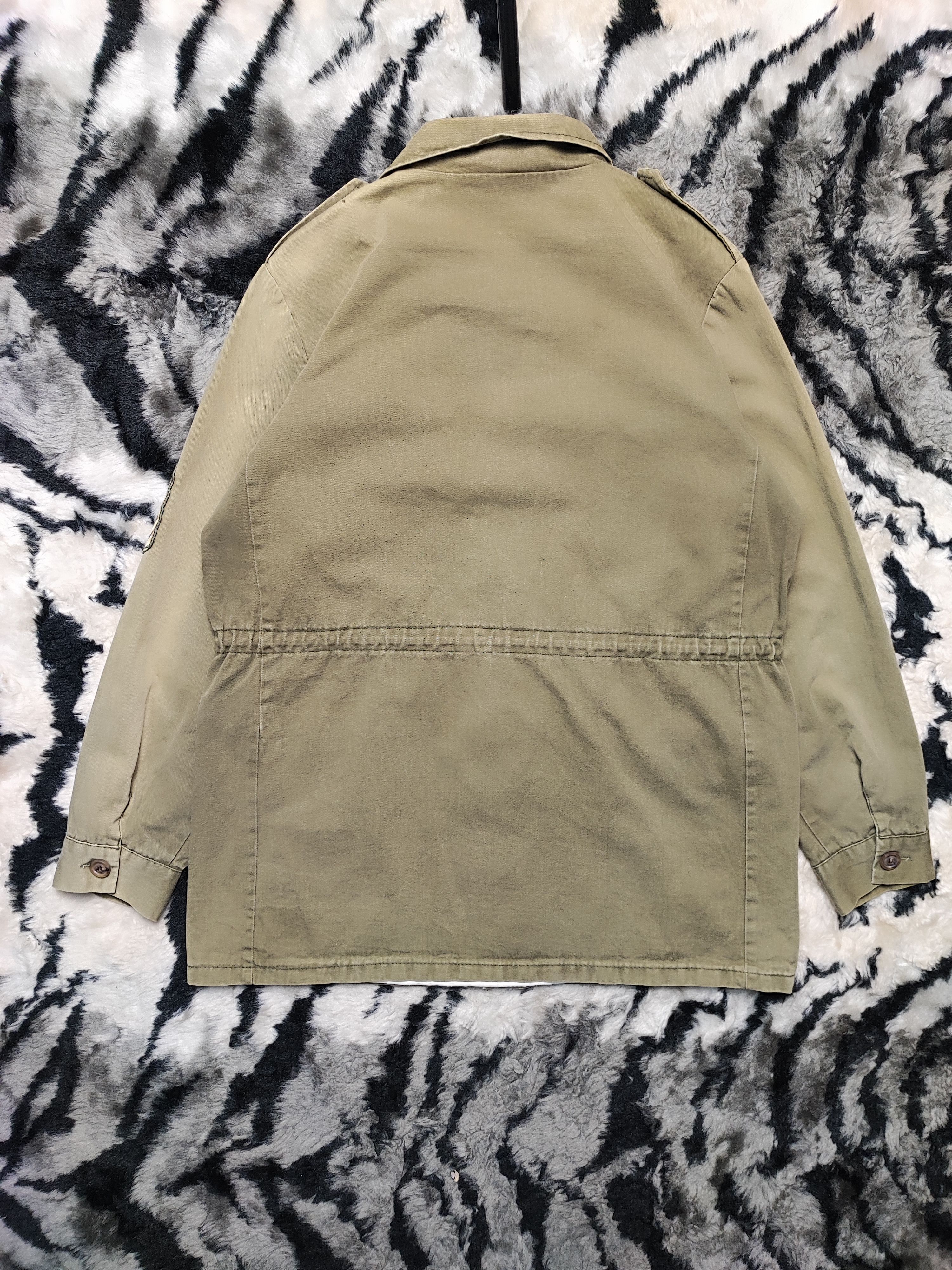 Vintage Vintage Faded Olive Military Field Jacket Utility Coat Size US M / EU 48-50 / 2 - 8 Thumbnail