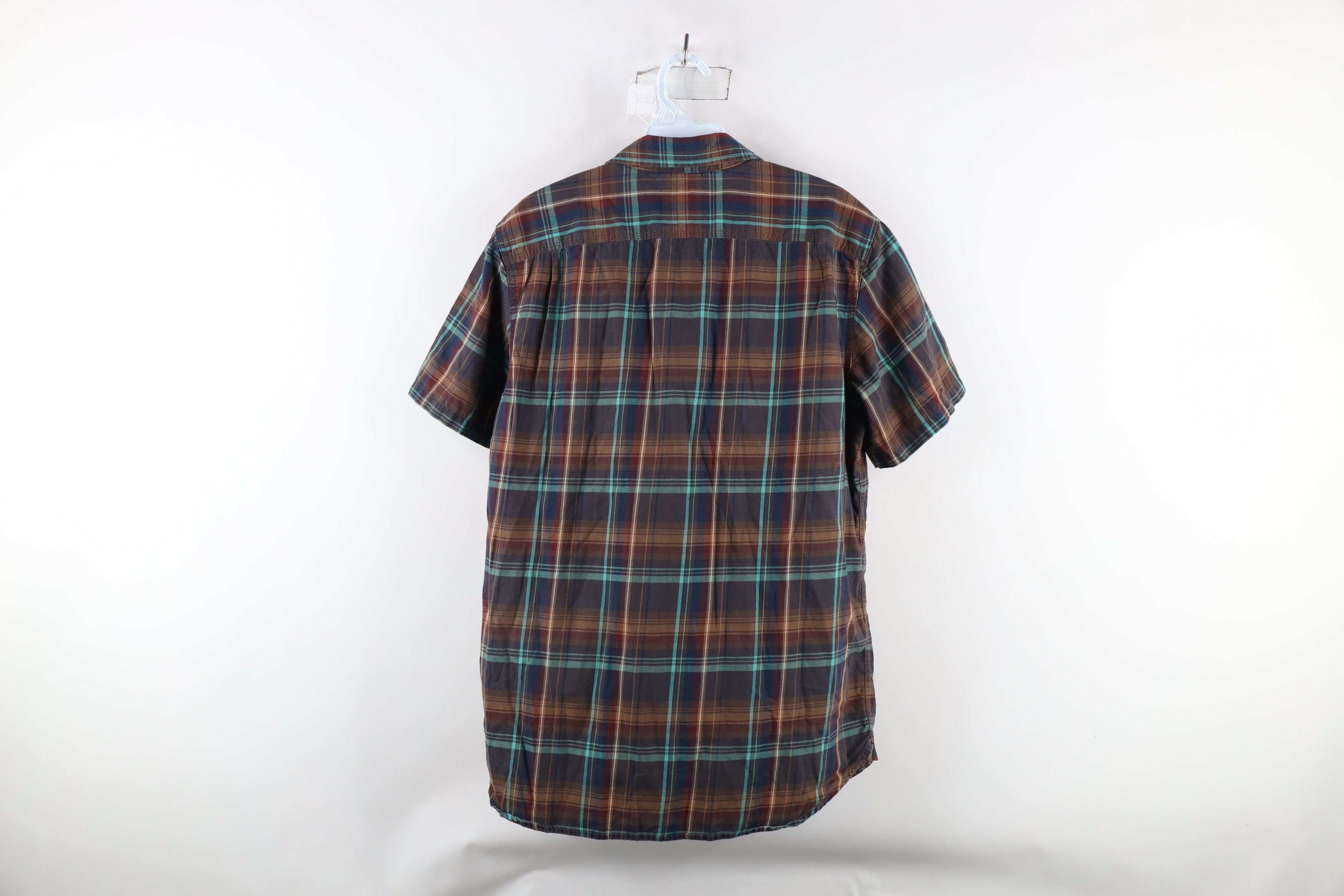 The North Face × Vintage Vintage The North Face Out Short Sleeve Button Shirt Plaid Size US M / EU 48-50 / 2 - 8 Thumbnail