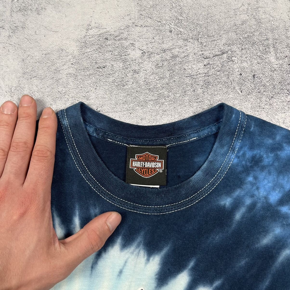 Harley Davidson Vintage Harley Davidson y2k big logo tie dye tee 90’s Size US M / EU 48-50 / 2 - 6 Thumbnail