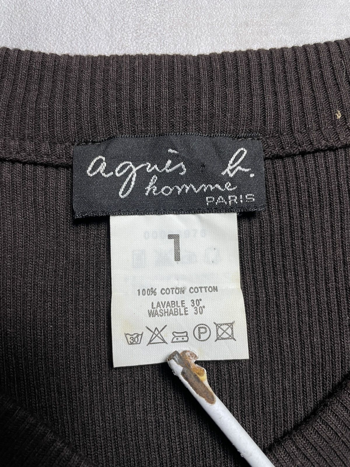 agnes b. Agnes.b Homme Cutton Rib Knit Cardigan Shirt Size US M / EU 48-50 / 2 - 6 Thumbnail