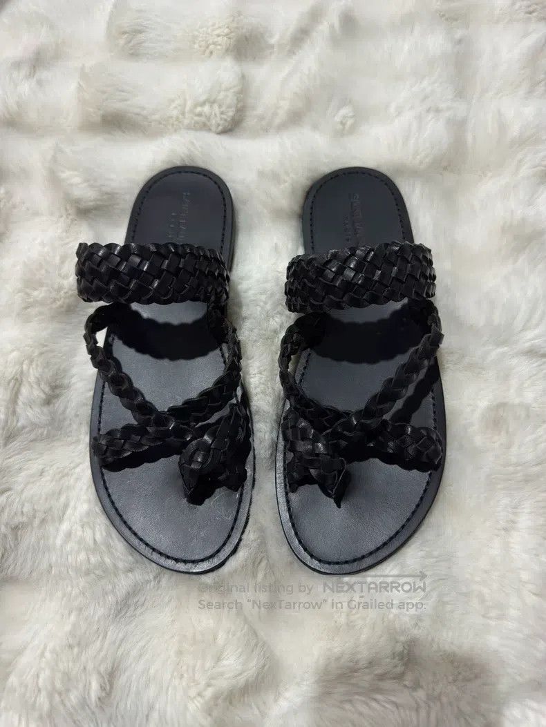 Saint Laurent Paris Saint Laurent Paris Woven Men's Slippers Sandals Size US 11.5 / EU 44-45 - 3 Thumbnail