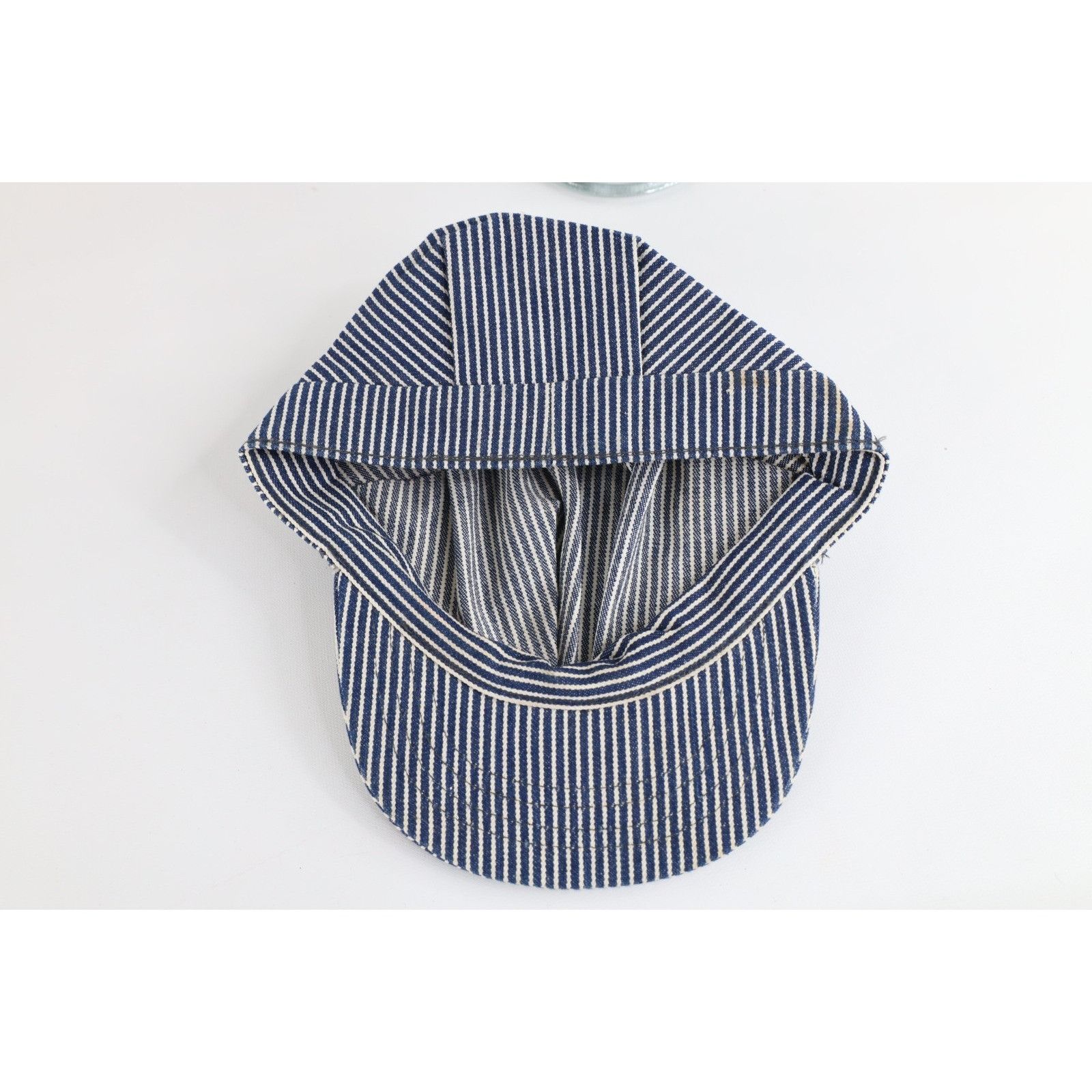 Vintage Vintage 70s Streetwear Hickory Striped Train Conductor Hat Size ONE SIZE - 6 Thumbnail