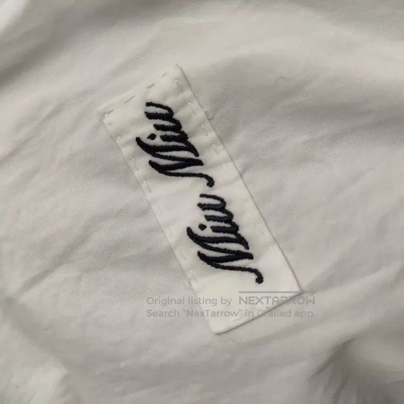 Miu Miu Miu Miu 38 Cotton short sleeve white Size M / US 6-8 / IT 42-44 - 4 Thumbnail