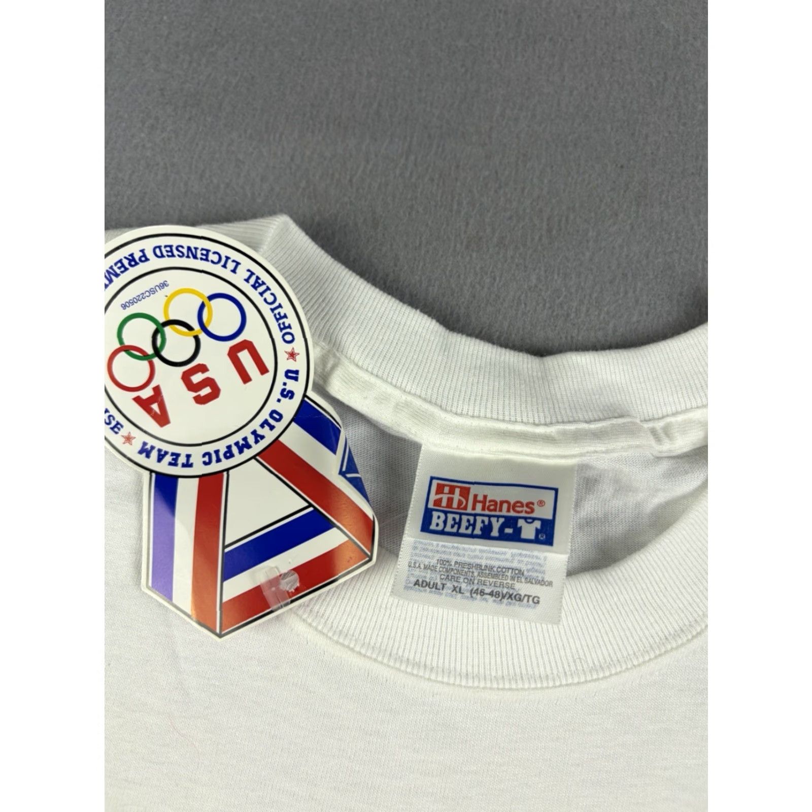 Vintage VINTAGE NBC USA Olympics T Shirt Men’s XL White Short Sleeve Crew Neck 90s Size US XL / EU 56 / 4 - 3 Thumbnail