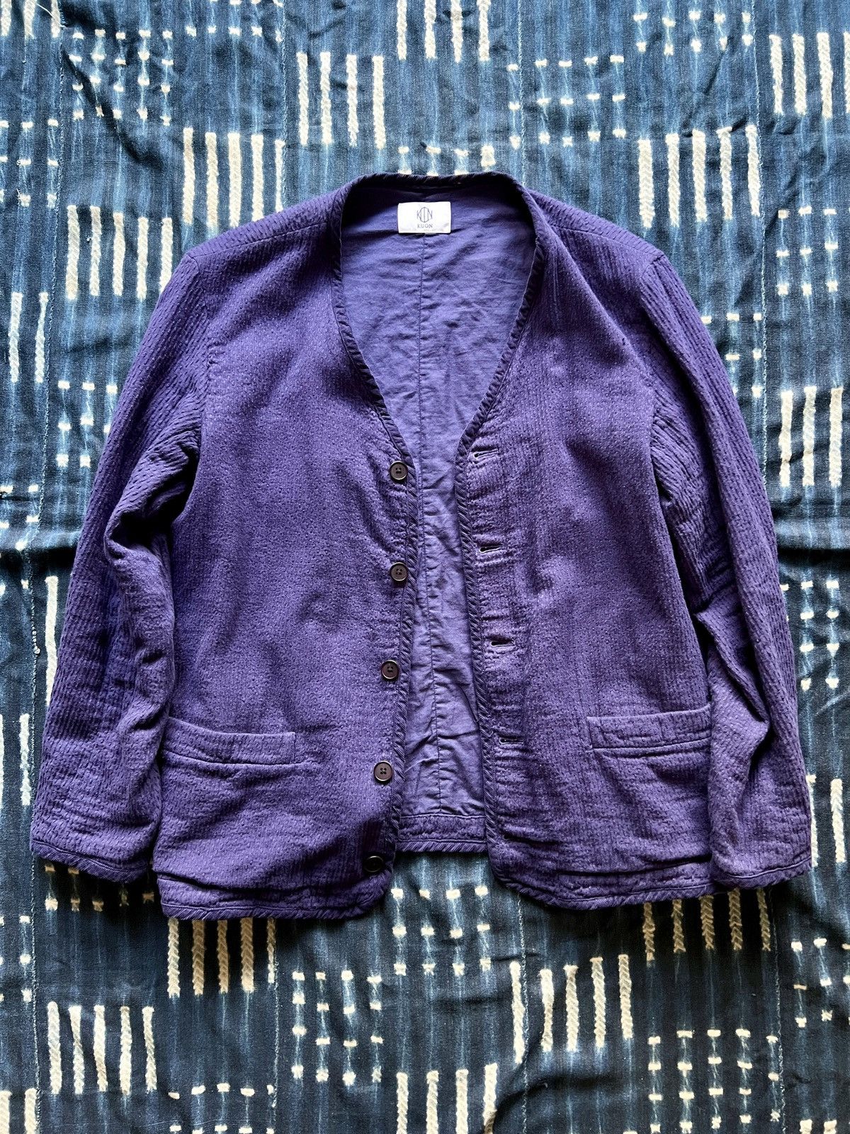 KUON Kuon Kountry Sashiko Cardigan Jacket Kapital Size US M / EU 48-50 / 2 - 1 Thumbnail