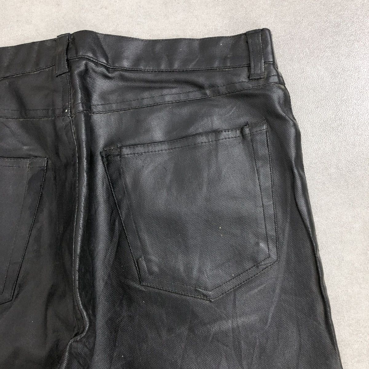 If Six Was Nine 🇯🇵 2000s Nationality + Name Grosbec Waxed Coated Jeans Pants Size US 30 / EU 46 - 13 Thumbnail