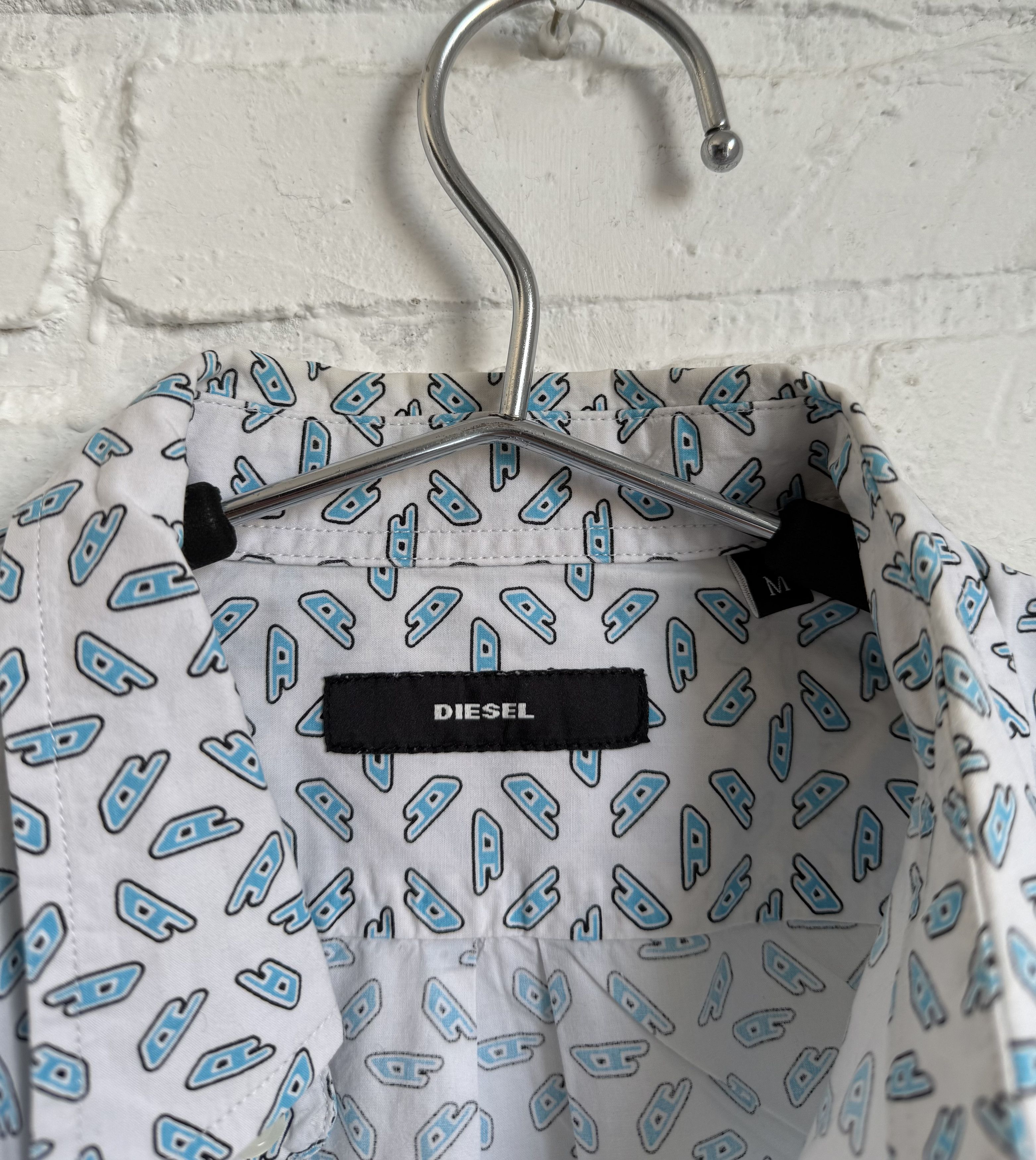 Diesel Diesel D Logo monogram shirt y2k Size US M / EU 48-50 / 2 - 2 Thumbnail
