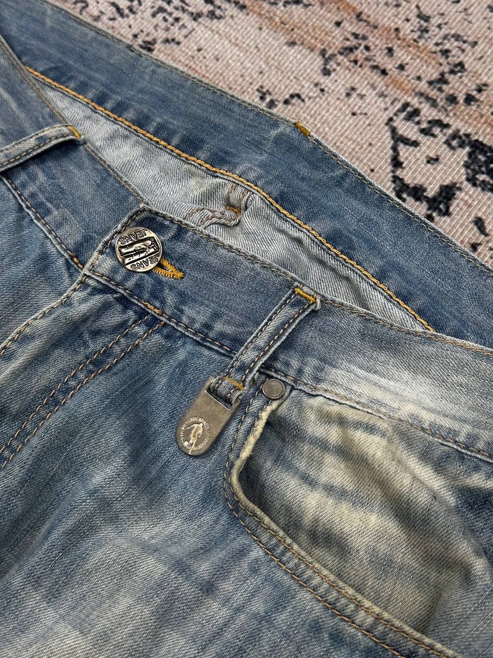 Dirk Bikkembergs Bikkembergs Distressed Vintage Blue Baggy Jeans Size US 33 - 6 Thumbnail