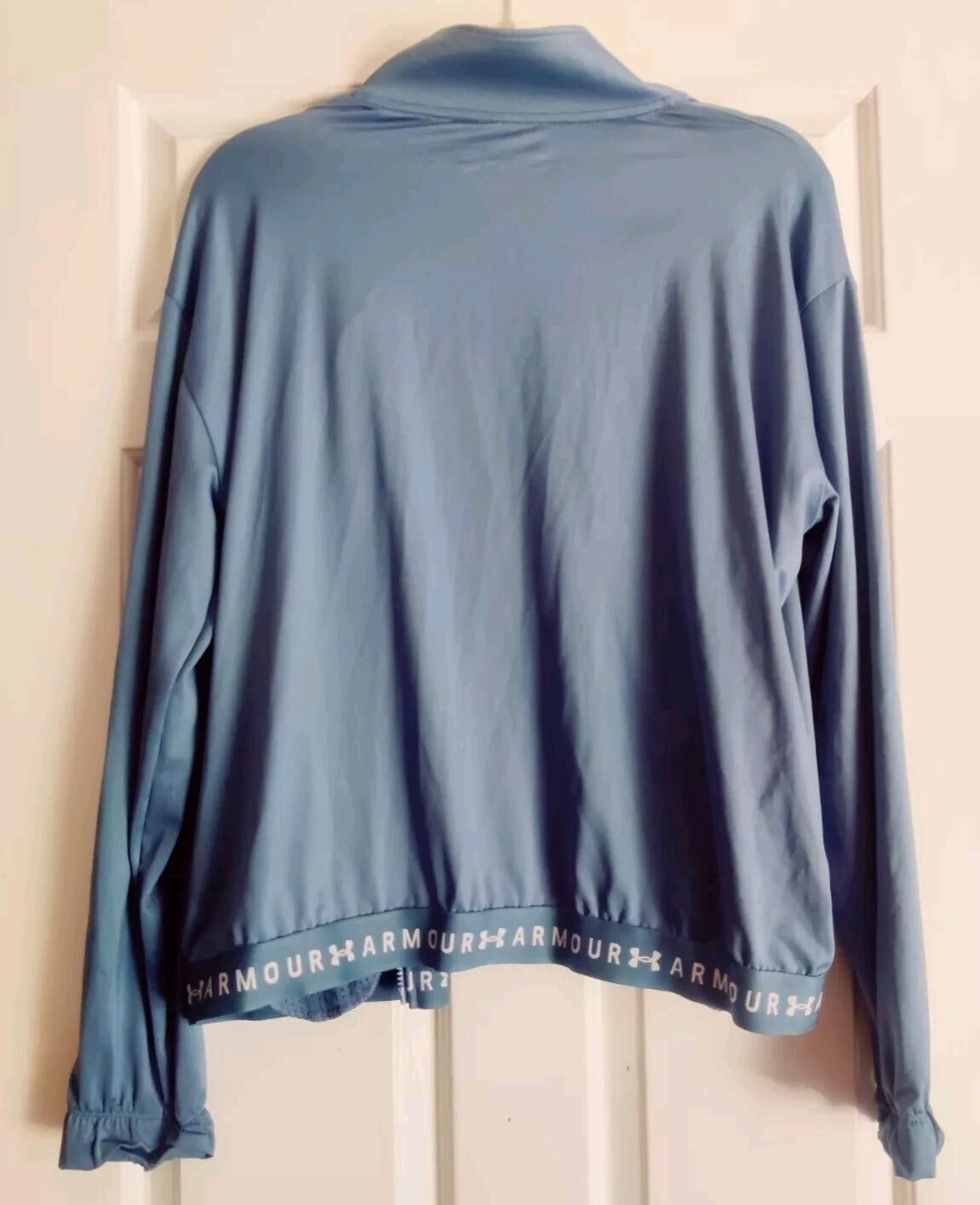 Under Armour Under Armour Heatgear Womens L Jacket Light Blue Logo Bottom Size L / US 10 / IT 46 - 2 Thumbnail