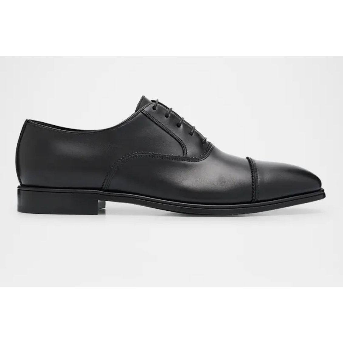Salvatore Ferragamo Salvatore Ferragamo “Boston” Nero Oxford Dress Shoes sz. 11E Size US 11 / EU 44 - 1 Thumbnail