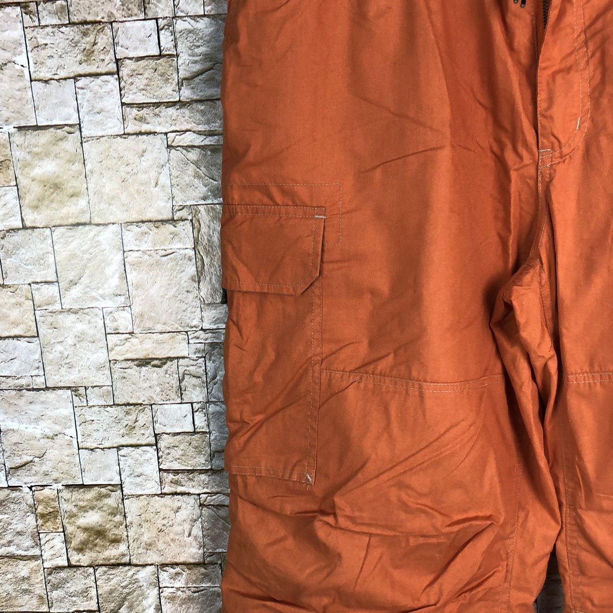 Japanese Brand Scommesso Orange Cargo Multipocket Pants #A580 Size US 33 - 6 Thumbnail
