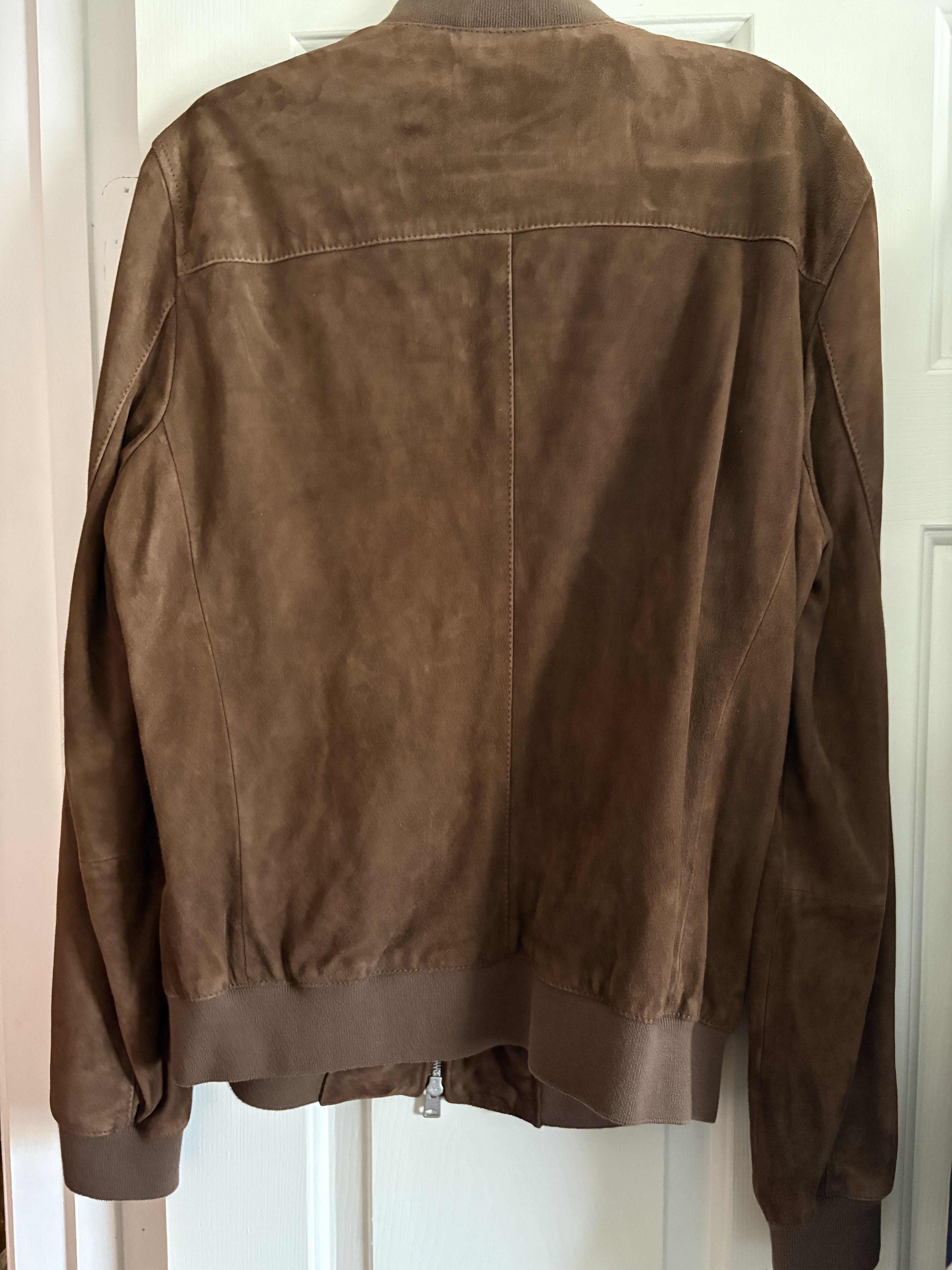 Allsaints ALLSAINTS Kemble Suede Brown Camel Bomber Jacket Coat M Size US M / EU 48-50 / 2 - 7 Thumbnail
