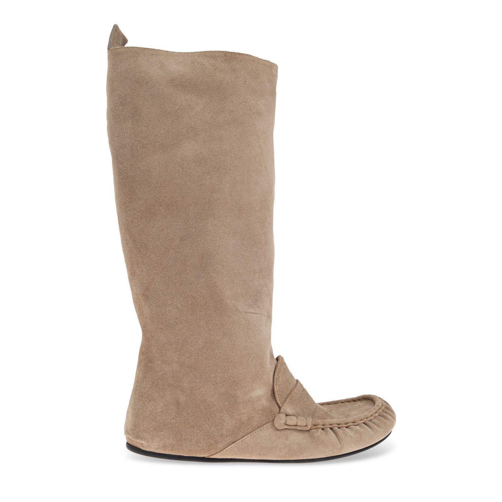ACNE STUDIOS Beige Suede Knee-High Boots New (Women's size:9