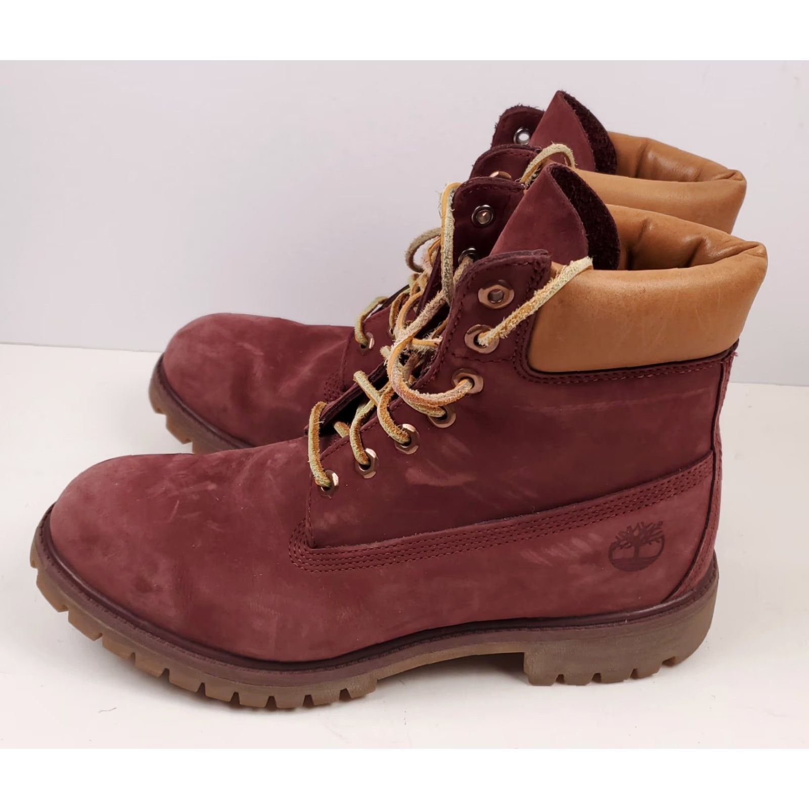 Timberland TIMBERLAND 6 Inch Premium Boot Suede Leather Red Patriotic Mens 10 M Boot Men Red Suede 6 Inch Premium Hikking Size US 10 / EU 43 - 3 Thumbnail