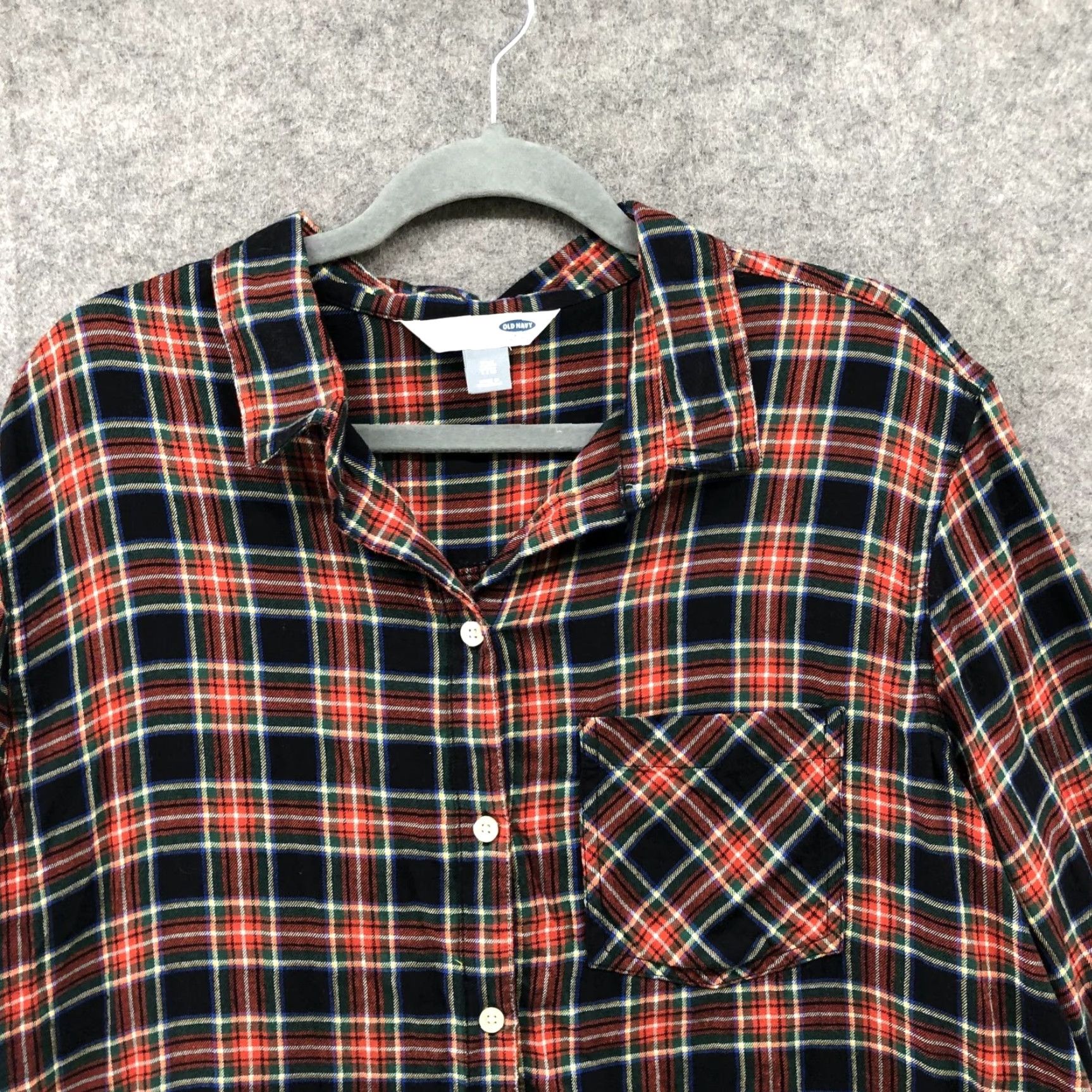 Old Navy Old Navy Flannel Shirt Womens XXL Relaxed Classic Scotch Plaid Red Shirt Size XXL / US 16-18 / IT 52-54 - 3 Thumbnail