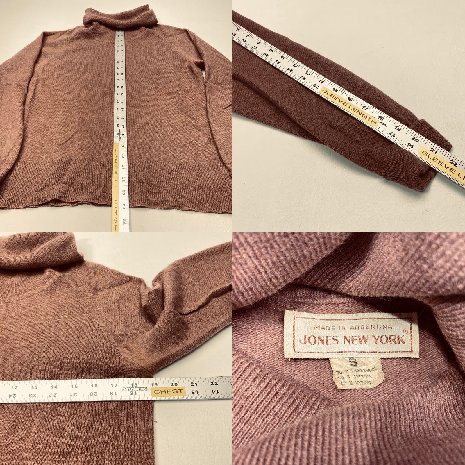 Jones New York VINTAGE Jones New York Knit Lambswool Blend Turtleneck Sweater Womens Small 7956 Size S / US 4 / IT 40 - 8 Thumbnail