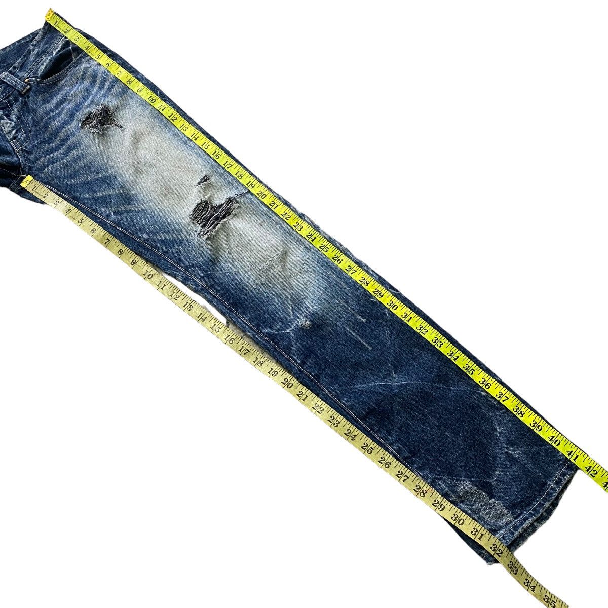 Vanquish Vanquish Acid Wash Denim Skinny Jeans Distressed Size US 29 - 22 Thumbnail