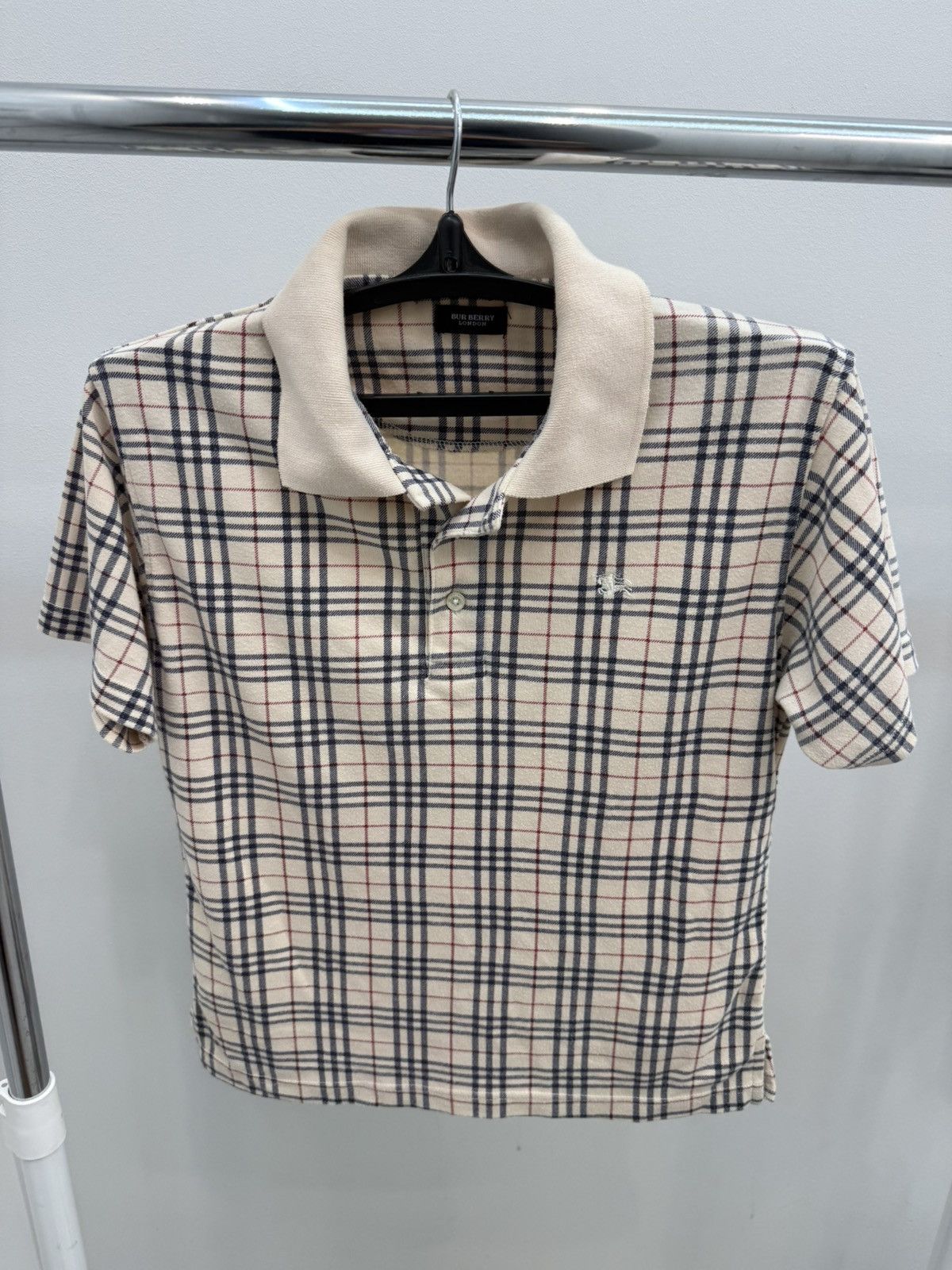 Burberry Burberry Nova Check Cotton Polo Size L / US 10 / IT 46 - 1 Thumbnail