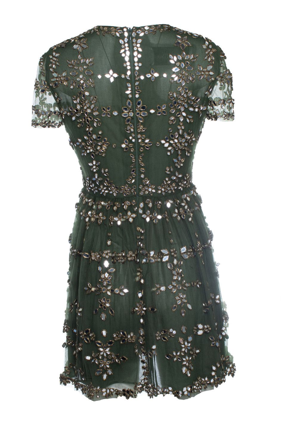 Valentino Valentino, embellished tulle dress in green Size S / US 4 / IT 40 - 3 Thumbnail