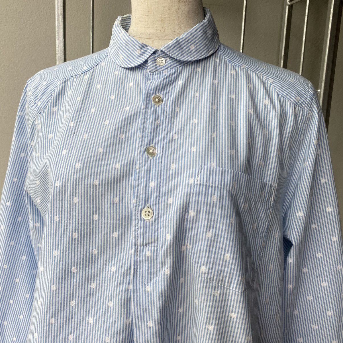 Frapbois FRAPBOIS Light Blue Stripe Polka Dot Shirt Size M / US 6-8 / IT 42-44 - 15 Thumbnail