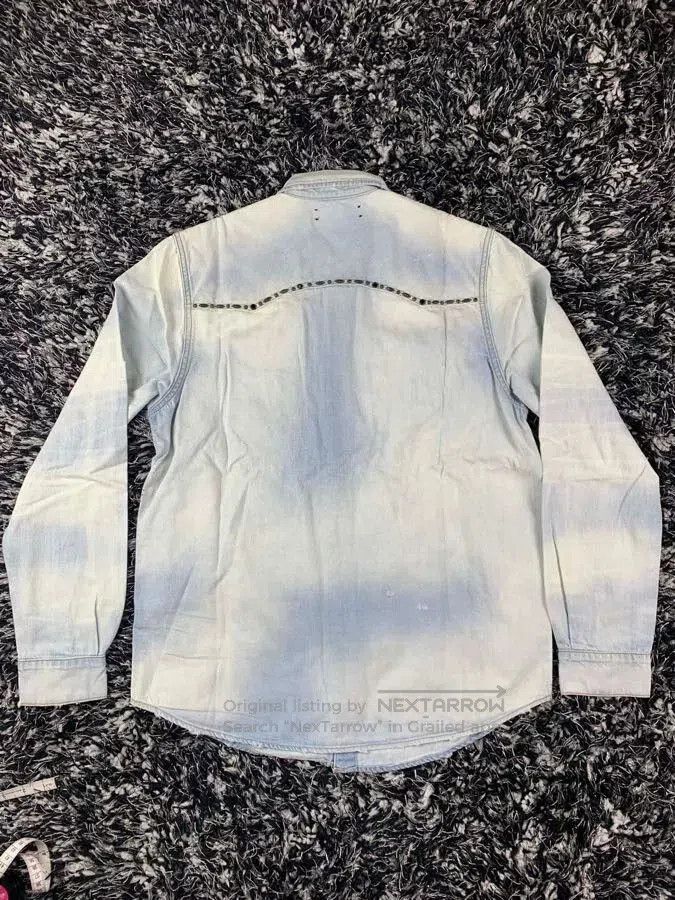 Amiri Amiri Distressed Denim Shirt Size S. Size US S / EU 44-46 / 1 - 2 Thumbnail