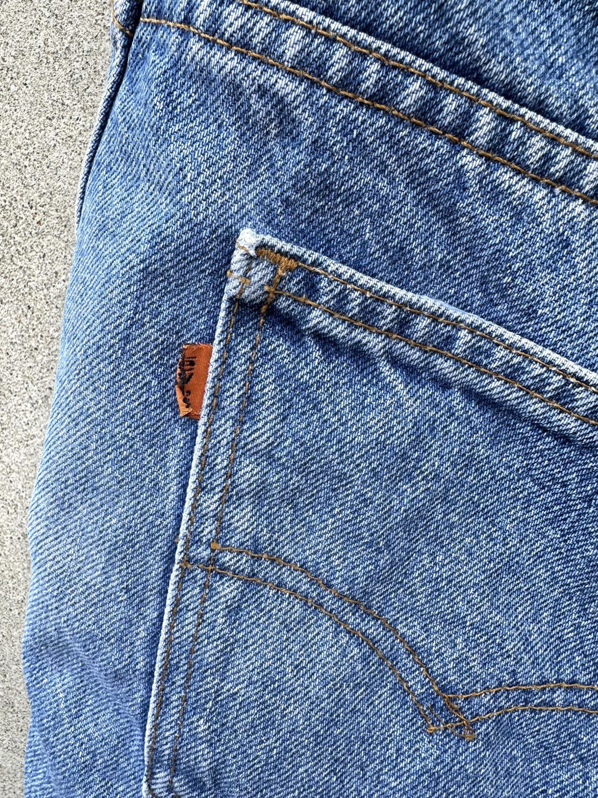 Levi's × Vintage Vintage Levi’s 505 Orange Tab Jeans Men Size 36x32 Straight Size US 36 / EU 52 - 4 Thumbnail