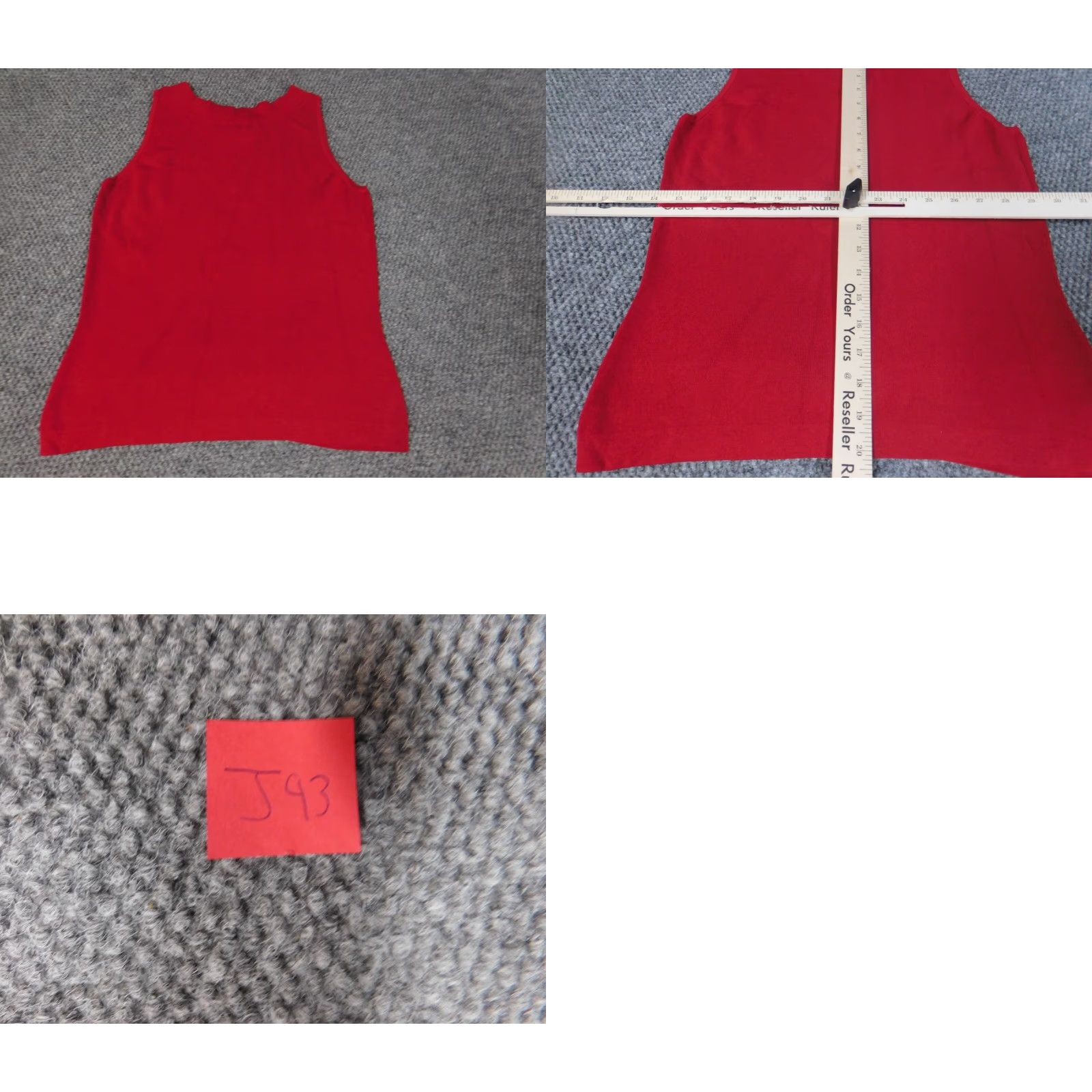 Vintage Dressbarn Blouse Shirt Womens Small Red Pullover Stretch Casual Sleeve Collared Nylon Rayon Breathable Regular Classic Ruffle Size S / US 4 / IT 40 - 8 Thumbnail