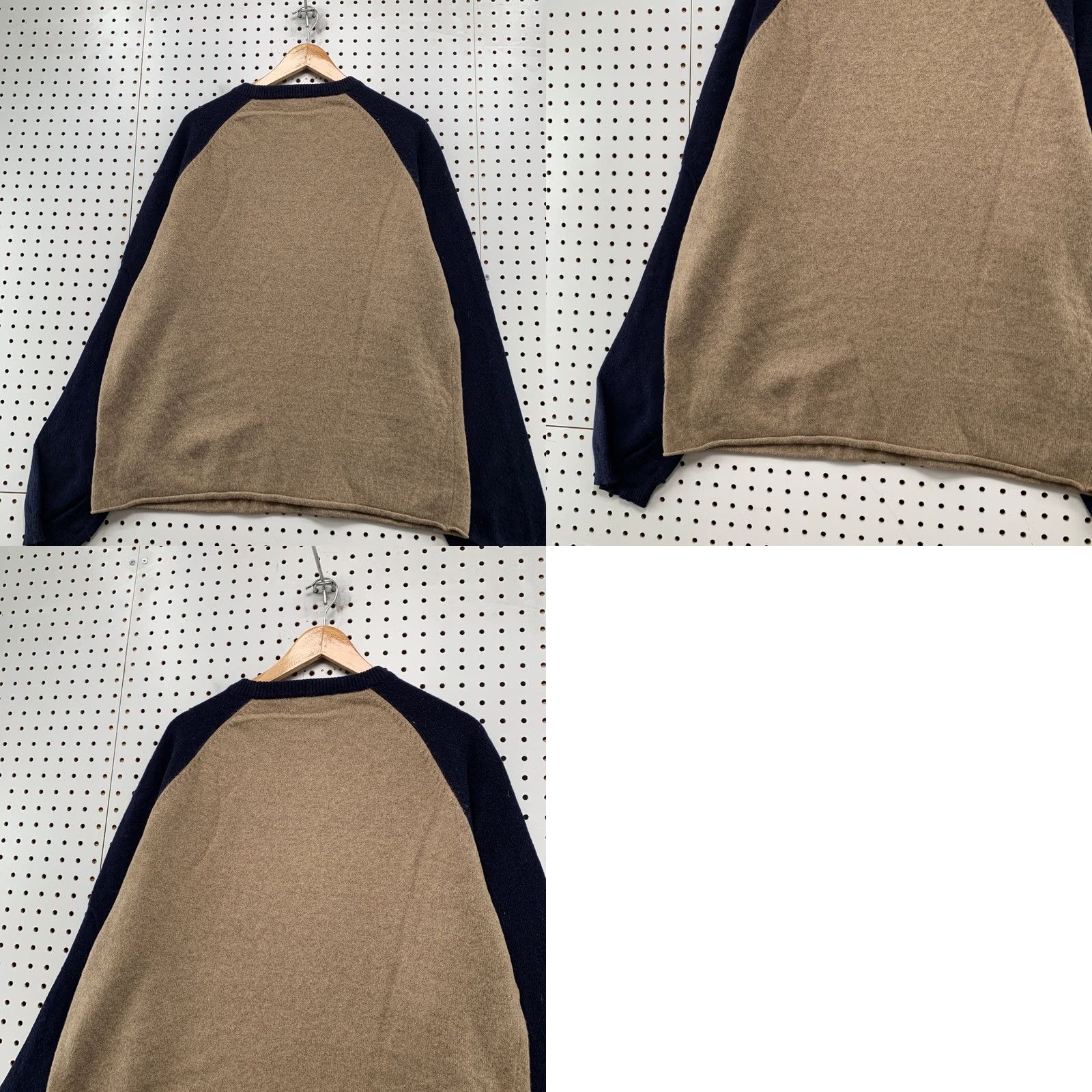 J.Crew VINTAGE J.CREW WOOL SWEATER Mens XL Blue Tan 100% Lambswool Preppy Pullover Crew Neck Long Sleeve Striped? No, Pattern: Solid Size US XL / EU 56 / 4 - 9 Thumbnail