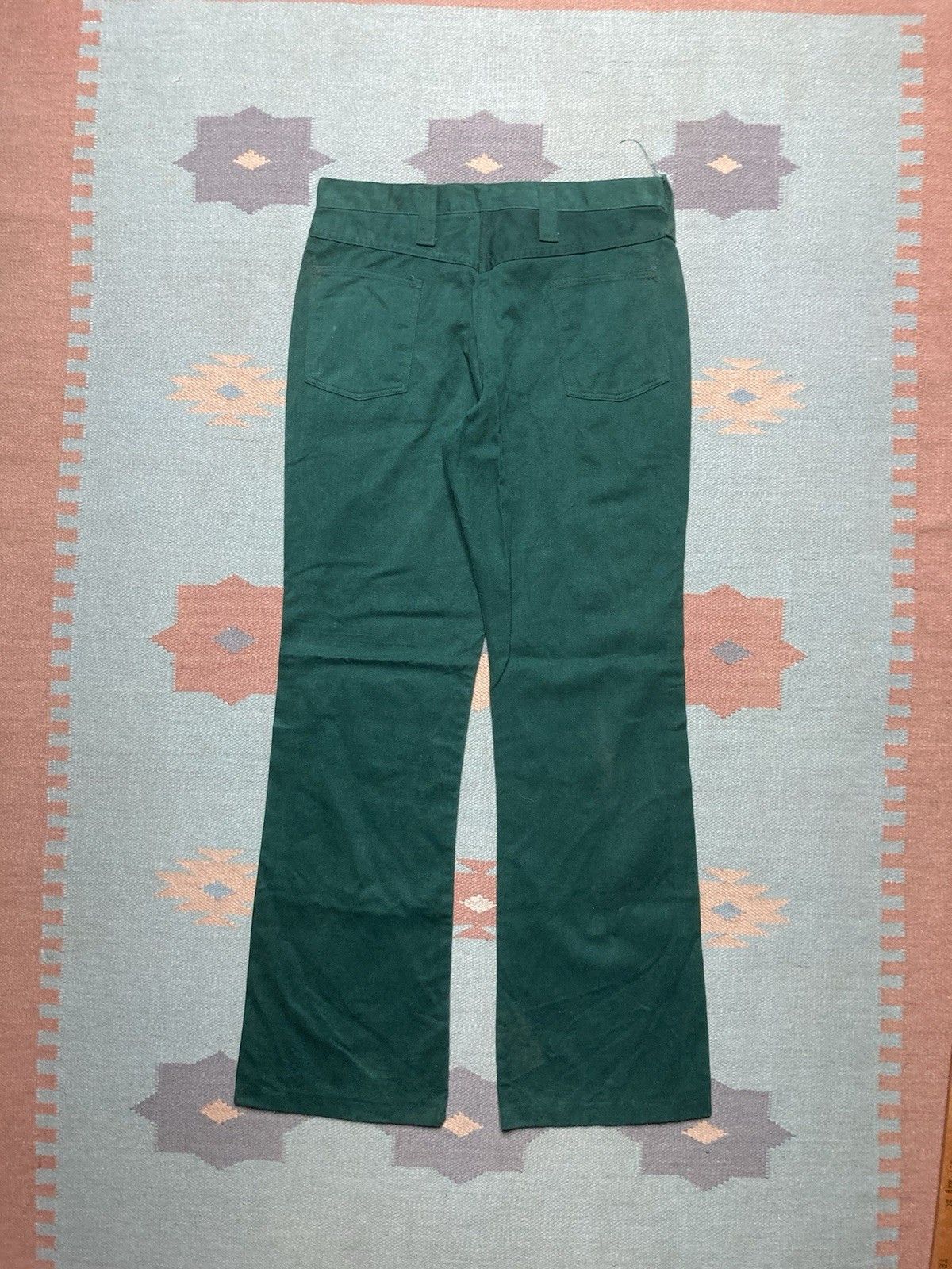 Vintage NEW Vtg 70s bell bottom flare pants soft deadstock 16 32x33 Size 32" / US 10 / IT 46 - 6 Thumbnail