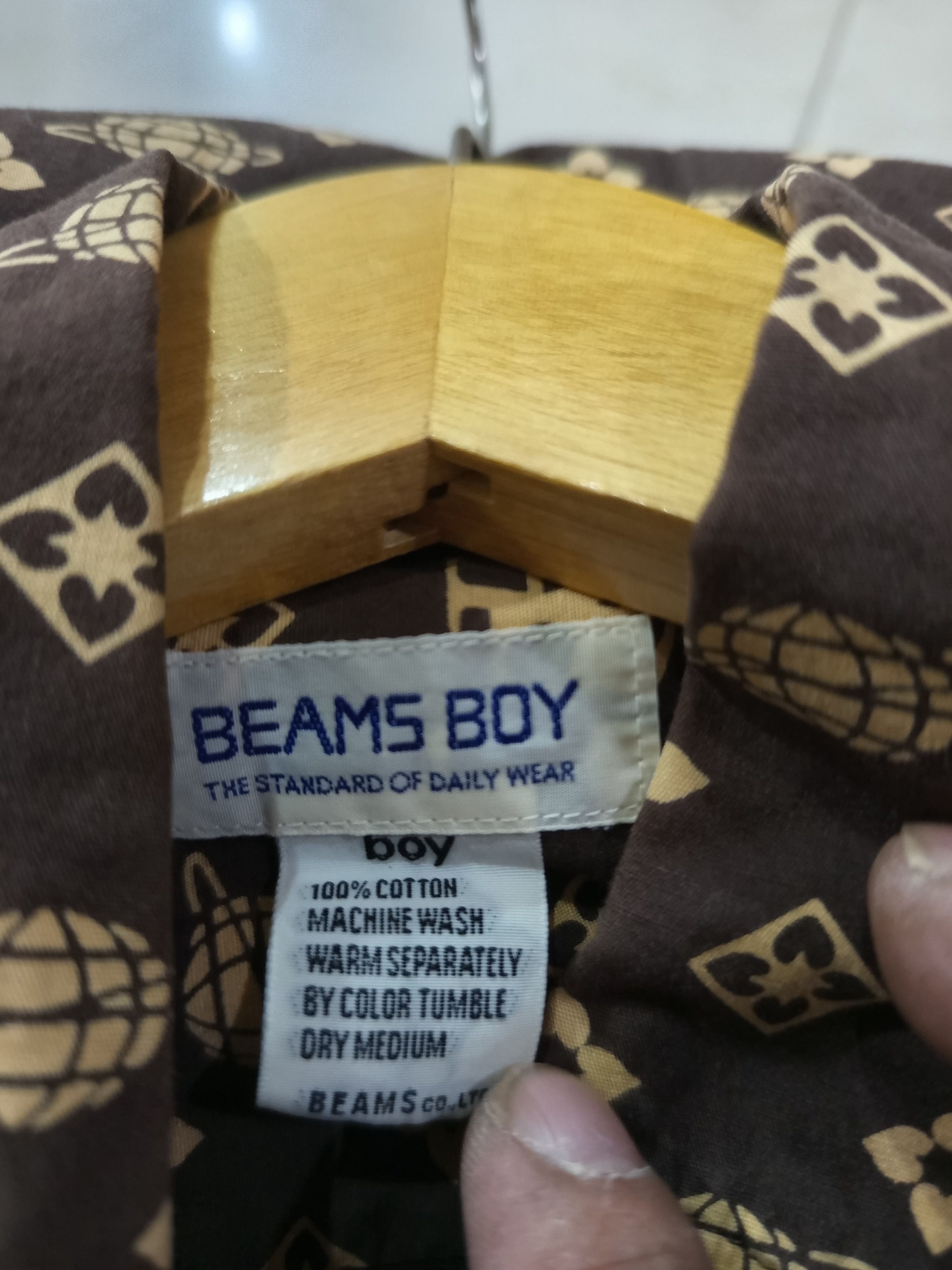 Beams Plus Beams Boy Monogram Print Short Sleeve Shirt Size US M / EU 48-50 / 2 - 8 Thumbnail