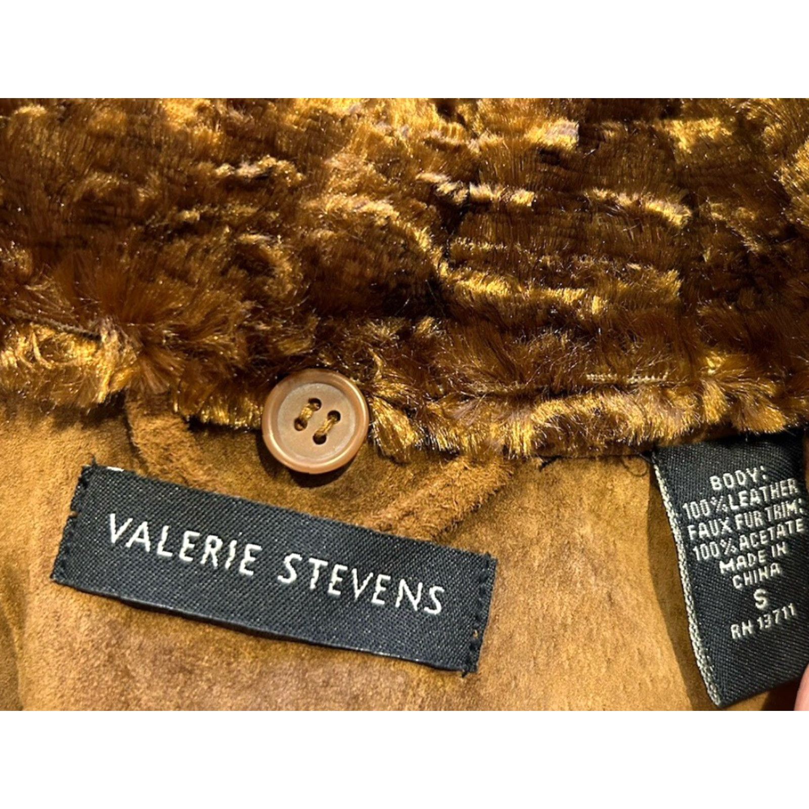 Vintage Valerie Valerie Steves Brown Suede Faux Fur Leather Jacket Size S Women Jacket 90s Solid Brown Zip Mid-Length Vintage Style Basic Jacket Size S / US 4 / IT 40 - 4 Thumbnail