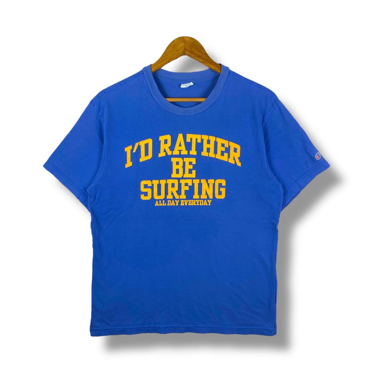 Champion Vintage 00's CHAMPION I'd Rather Be Surfing All Day Everyday Size US M / EU 48-50 / 2 - 1 Thumbnail