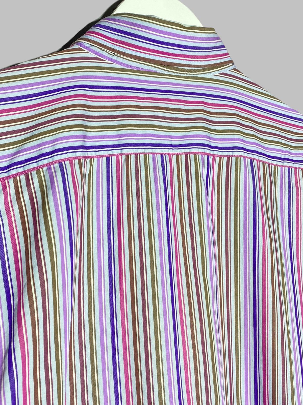 Etro 🔥 Y2K ETRO MILANO STRIPED SHIRT BOLD COLORS DANDY STYLE Size US M / EU 48-50 / 2 - 12 Thumbnail