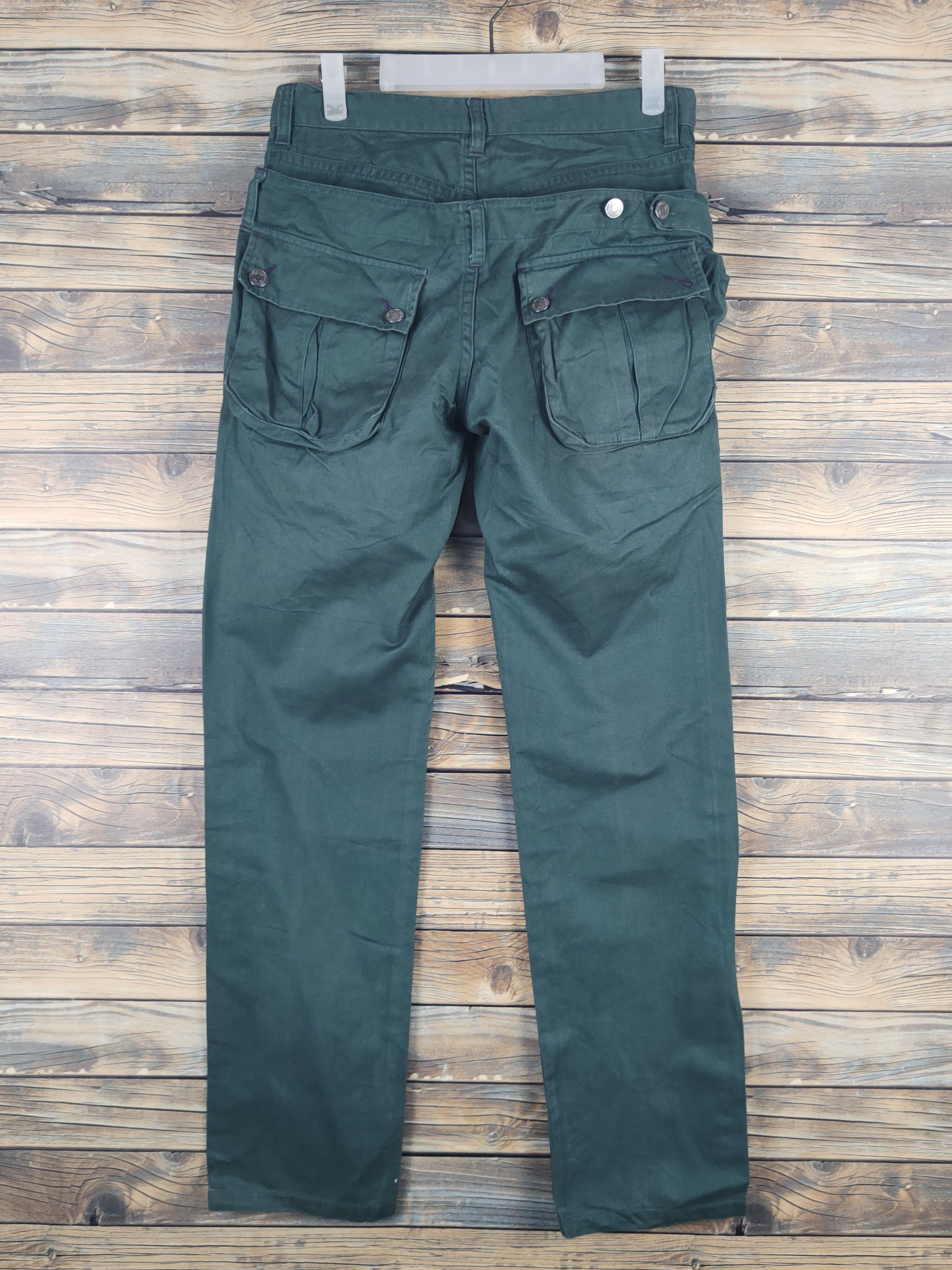 Japanese Brand DL Euphuistic Green Multipocket Casual Pants #1538 Size US 30 / EU 46 - 7 Thumbnail