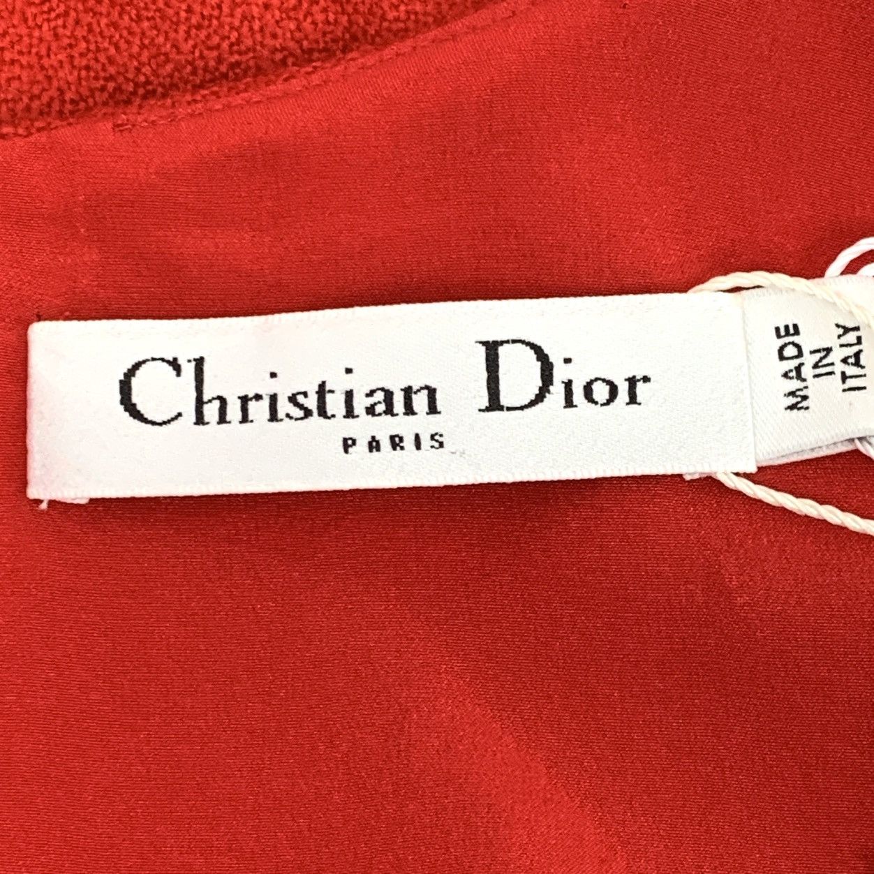 Dior Dior Red Wool Crew Neck Short Sleeve Dress K26WX Size M / US 6-8 / IT 42-44 - 5 Thumbnail