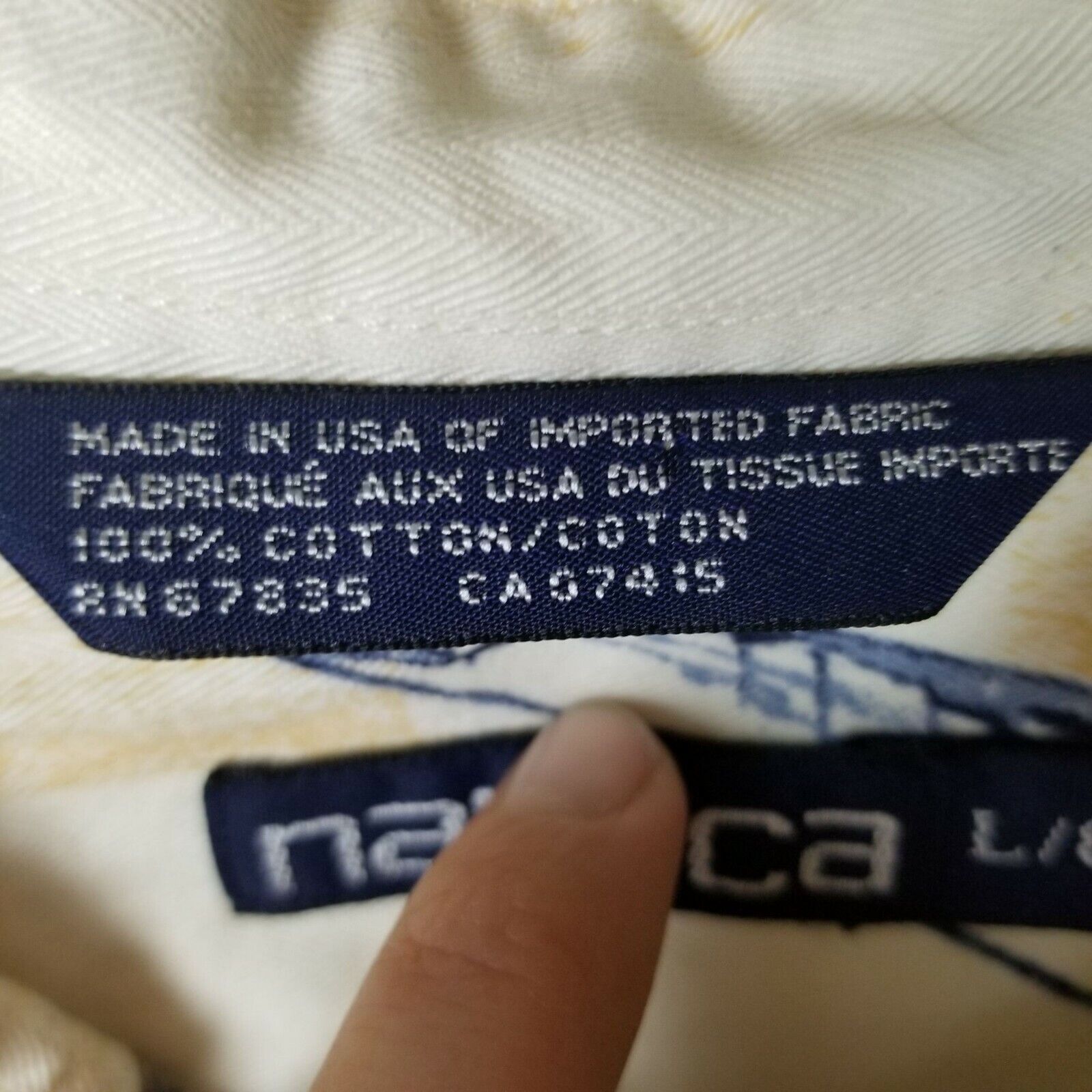 Nautica Vintage Nautica Mens Sailboat Print Shirt Size L Preppy Size US L / EU 52-54 / 3 - 6 Thumbnail