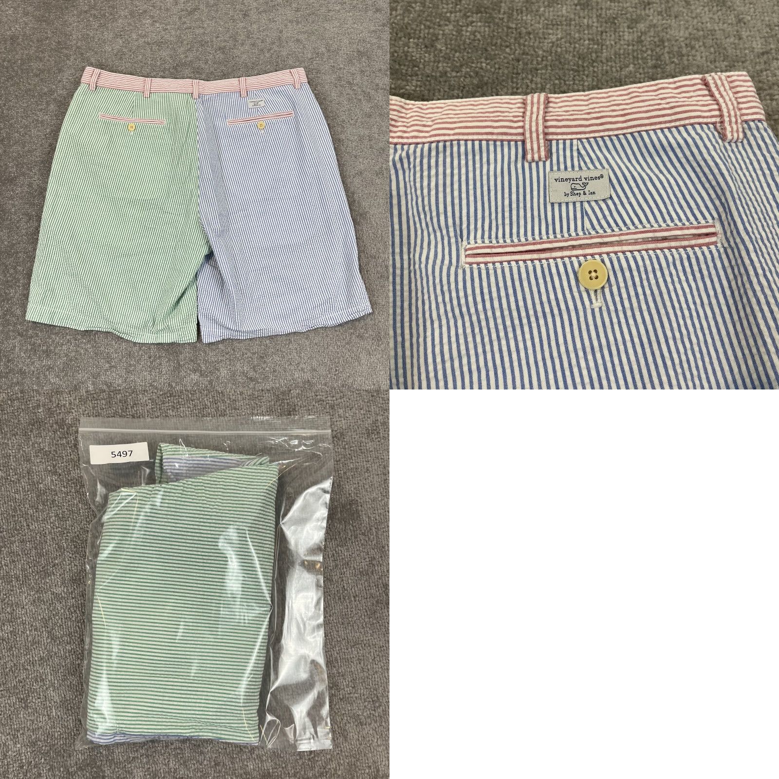 Vineyard Vines VINEYARD VINES Shorts Mens 38 Pastel Colorful Easter Blue Green Pink 38 x 7.5" Chino Multicolor 5-Pocket Regular Gear Mens Size US 38 / EU 54 - 8 Thumbnail
