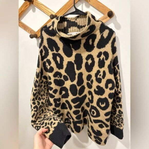 Stella McCartney Stella McCartney Leopard Print Leo Instarsia Sweater Size L / US 10 / IT 46 - 1 Thumbnail