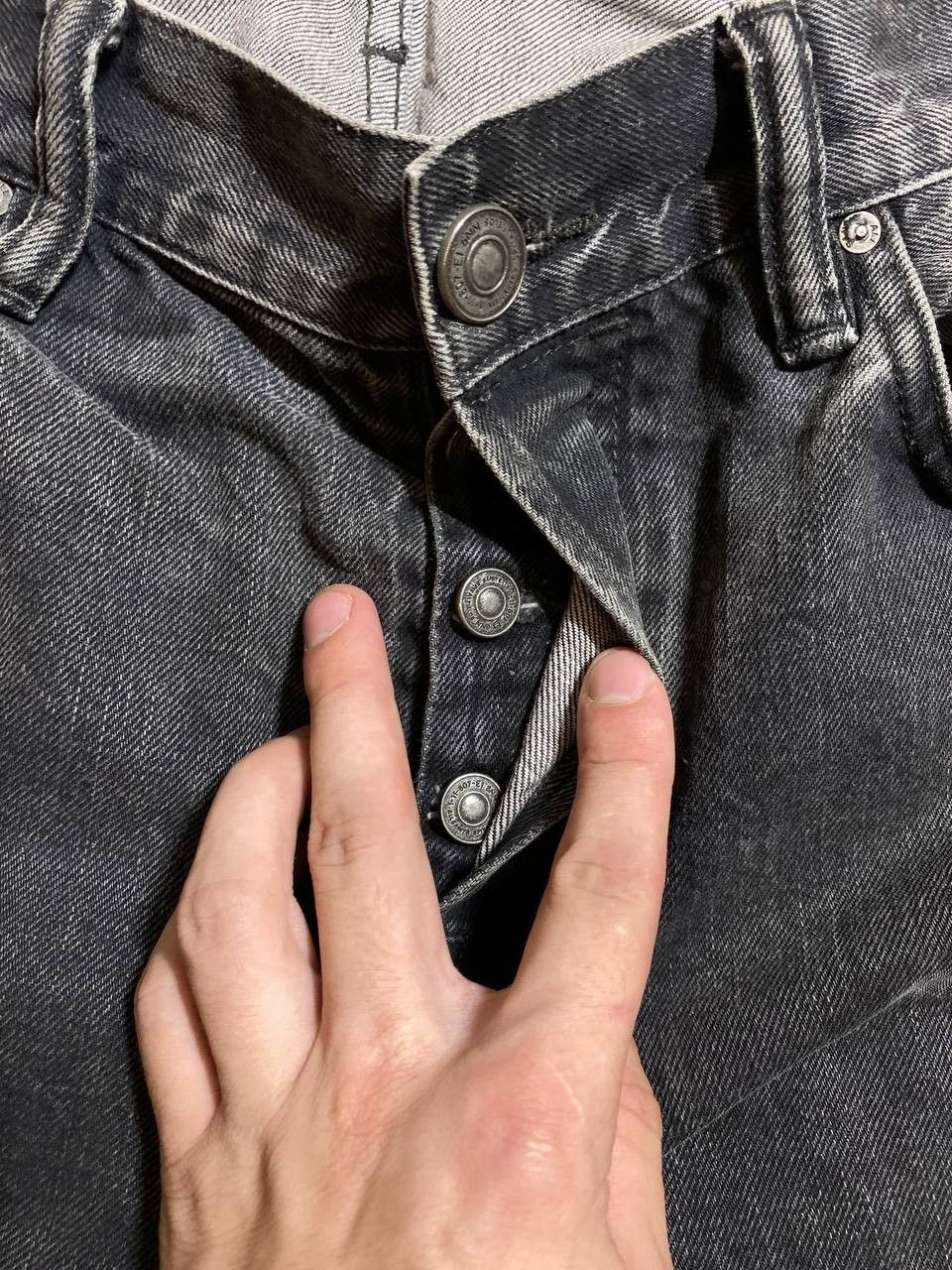 Allsaints × Vintage Allsaints Vintage Y2K Distressed Washed Slammer Jeans Size US 34 / EU 50 - 22 Thumbnail