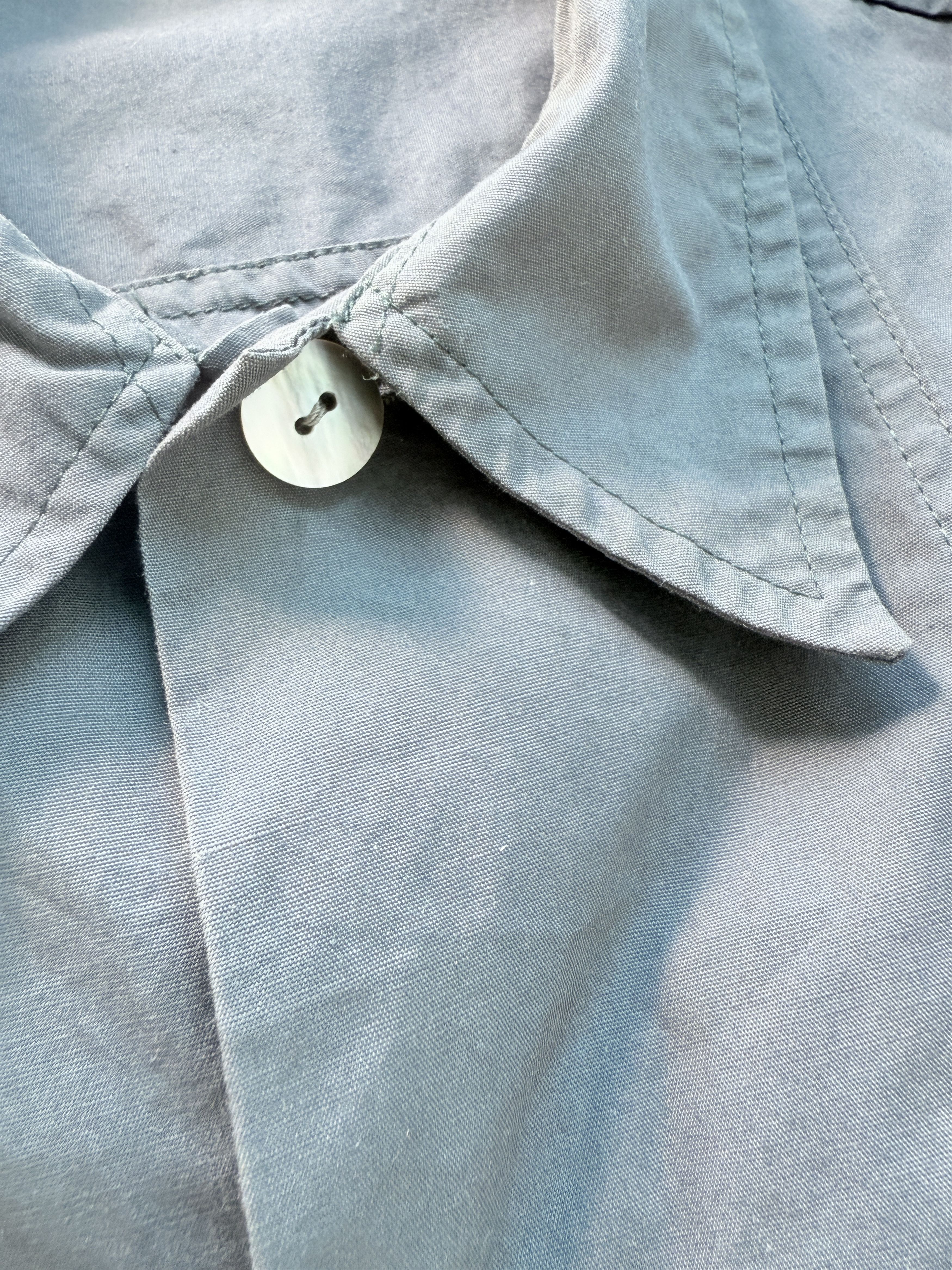 90s Dries Van Noten Mens Grey Cotton Shirt Collector Item